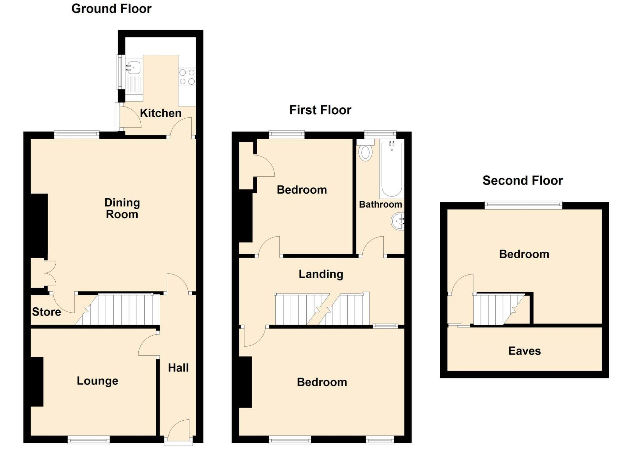979, Huddersfield Road, Oldham floorplan