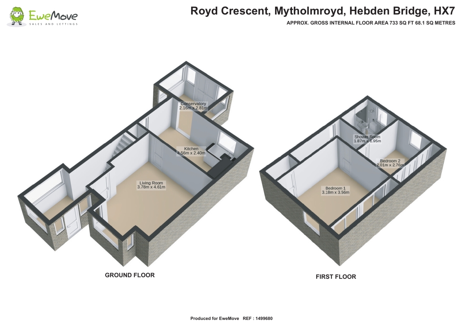 7, Royd Crescent, Hebden Bridge floorplan