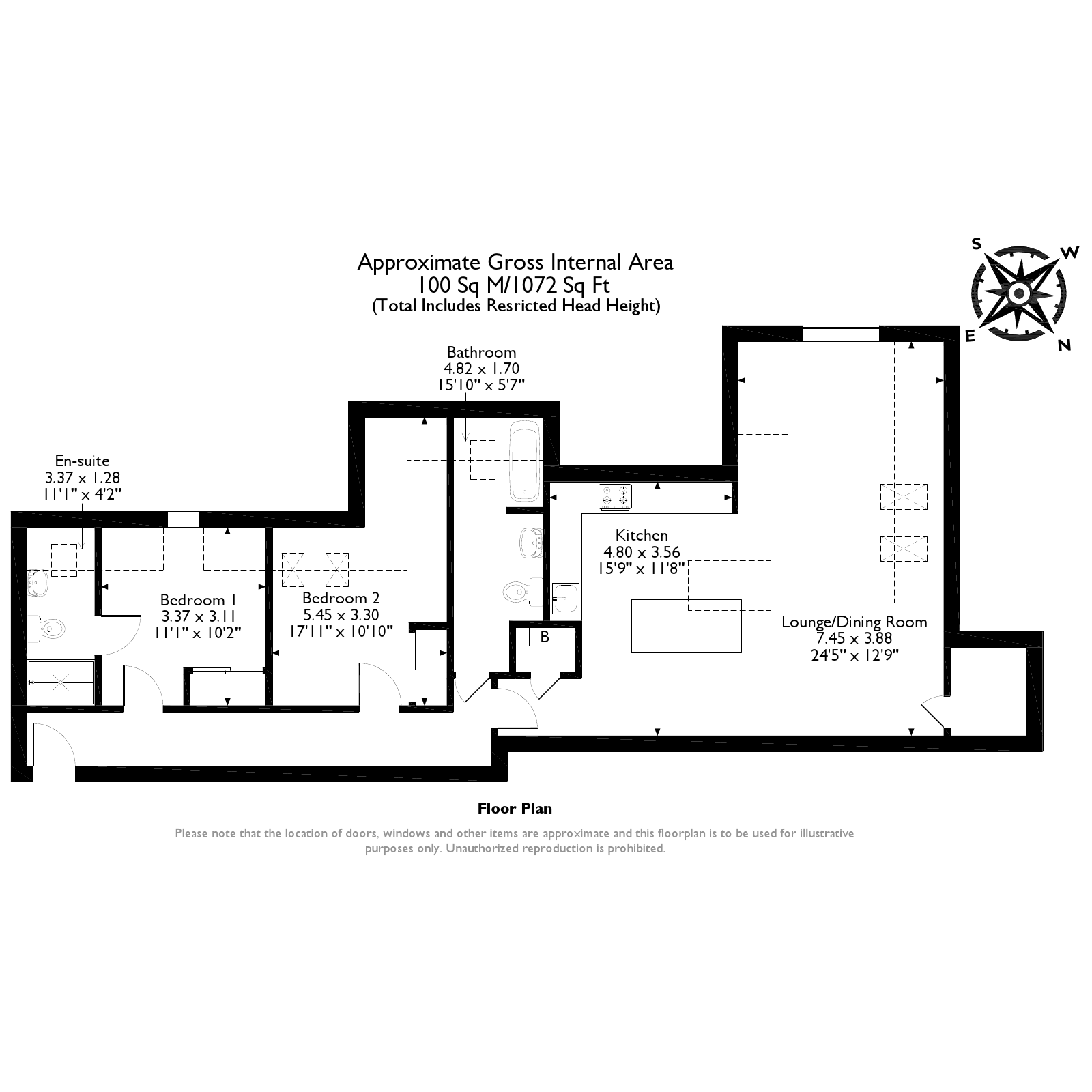 2 Bedrooms Flat for sale in Sandy Lane, Woking GU22