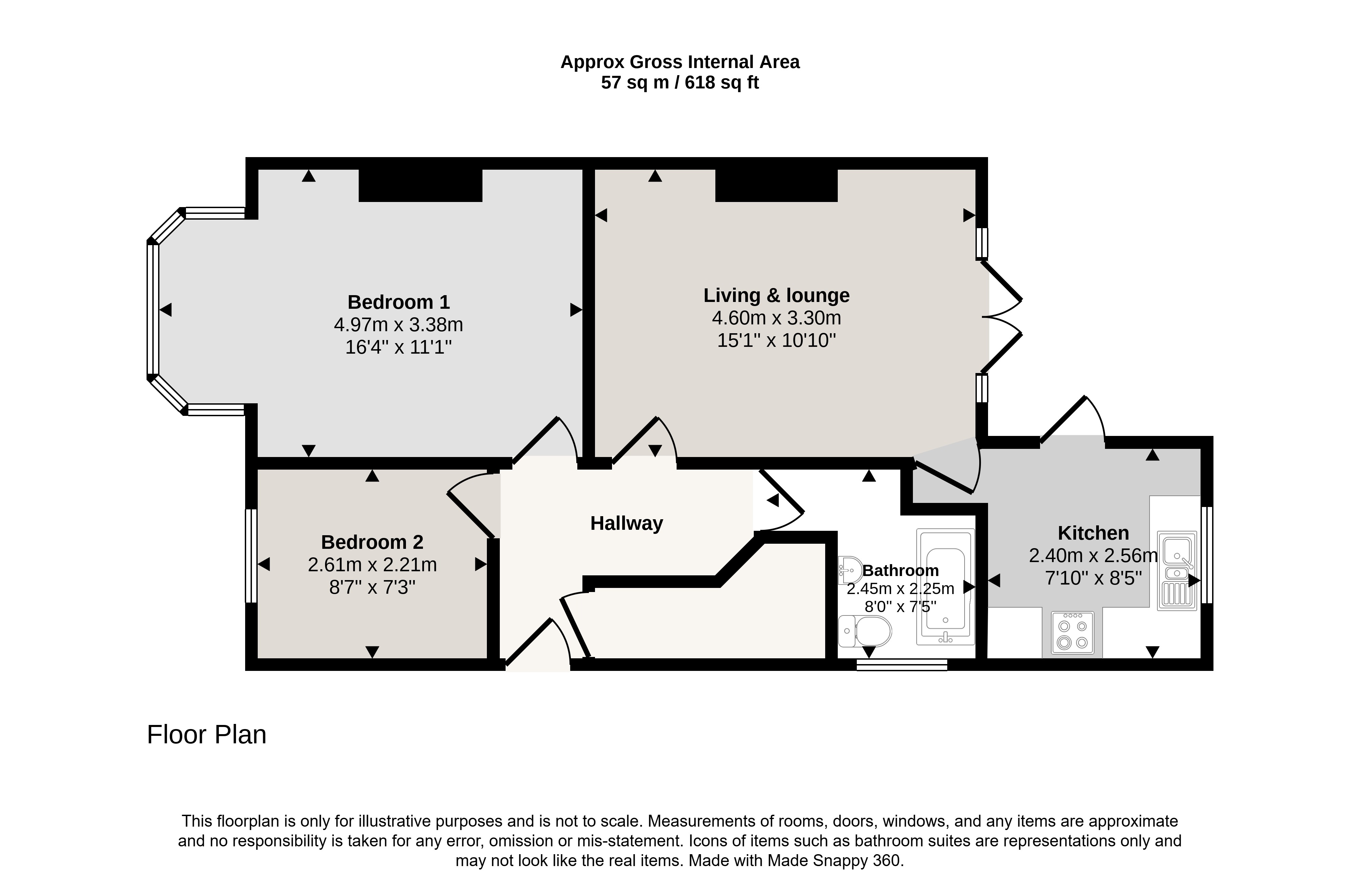 100, Munster Avenue, Hounslow floorplan
