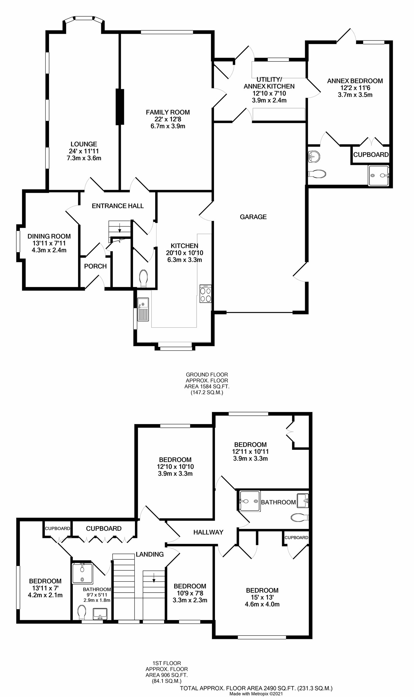 24 Westfield Avenue, Sticklepath, Barnstaple EX31, 6 bedroom detached