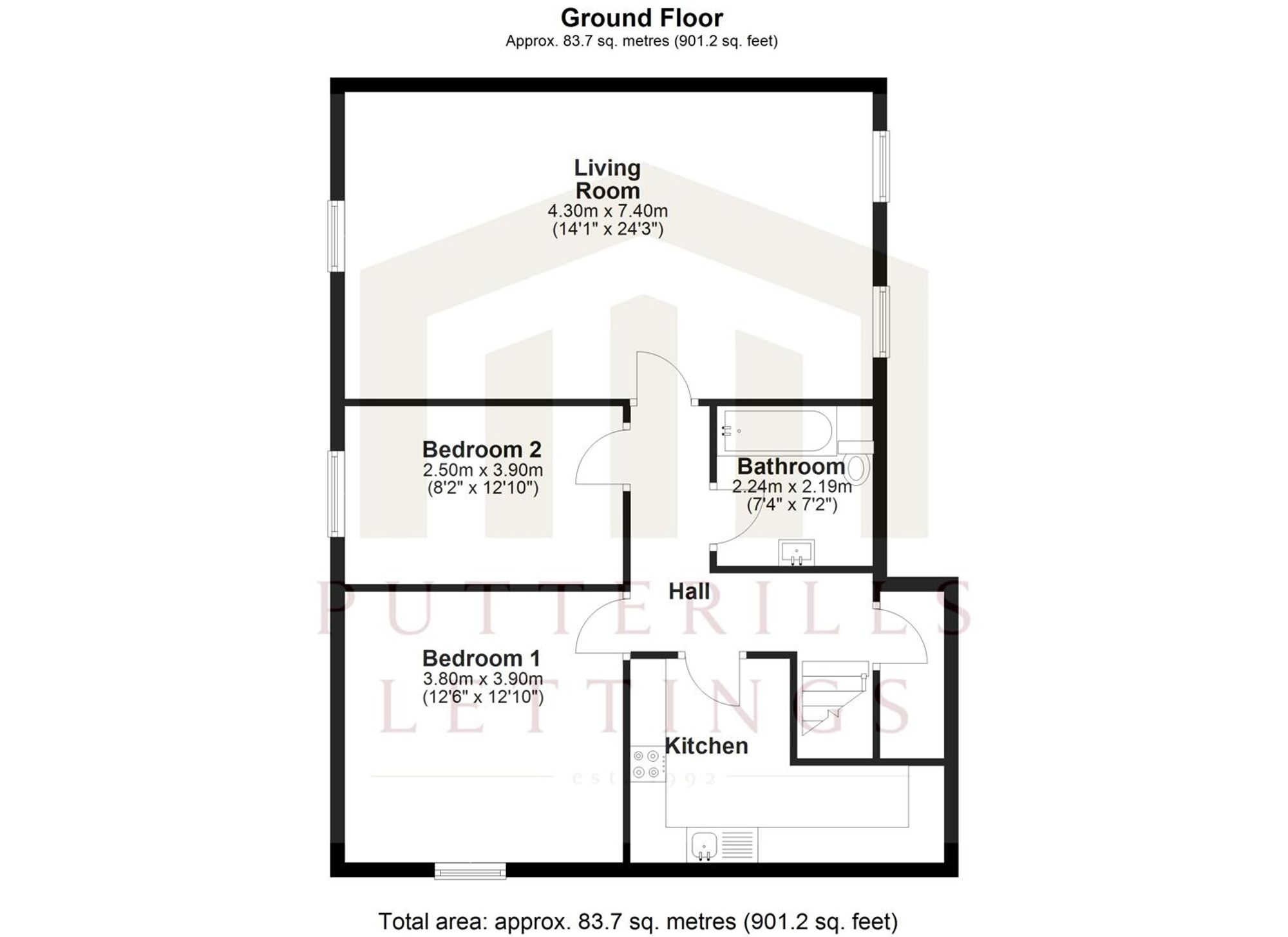 1A St. Albans Road, Hitchin floorplan