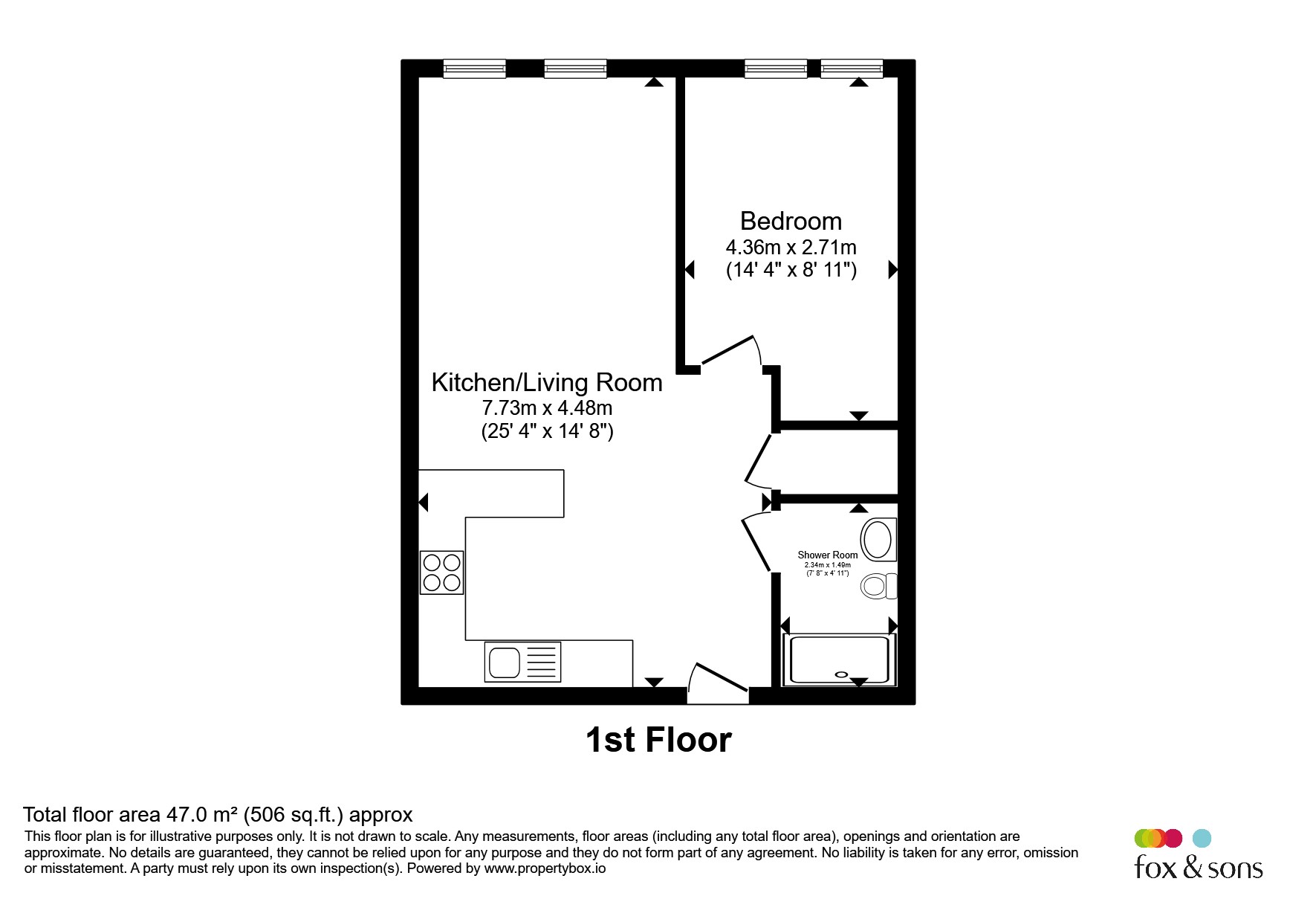 Flat 5, The Cross, 101-107, Commercial Road, Poole floorplan