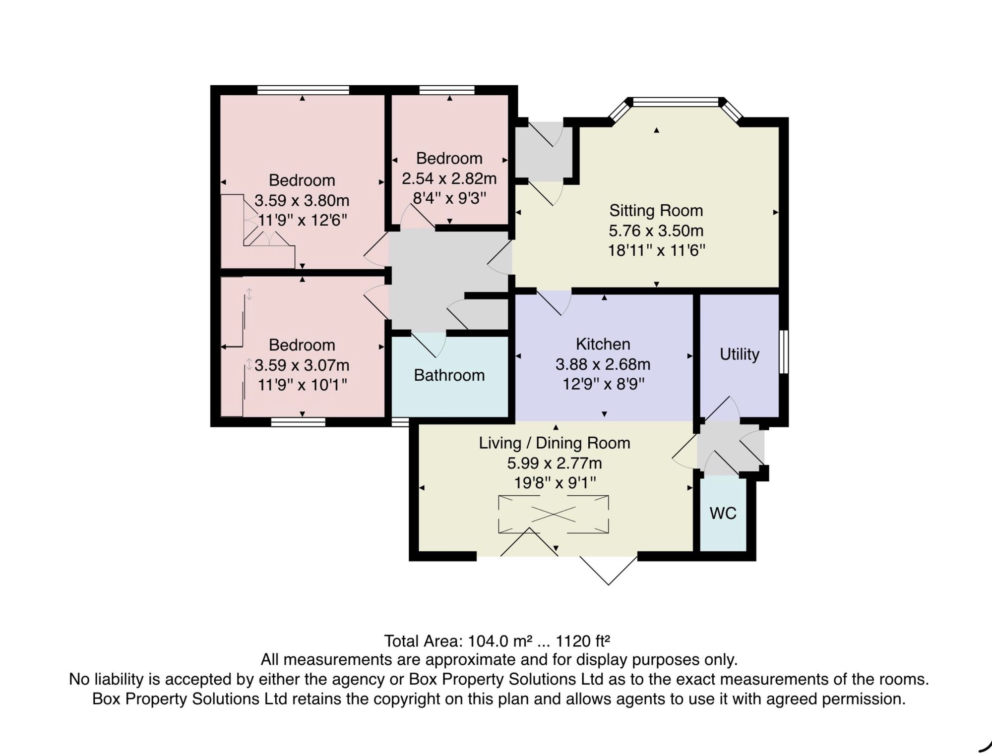 5 Brookfield Way, Harrogate floorplan