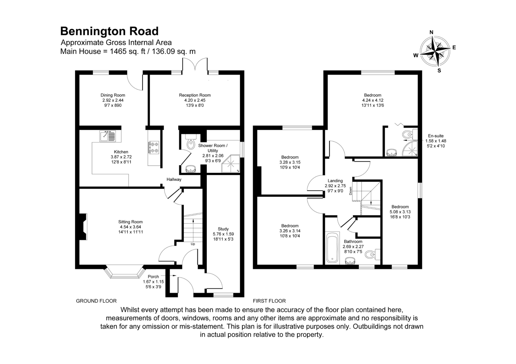 42 Benington Road, Aston, Hertfordshire floorplan