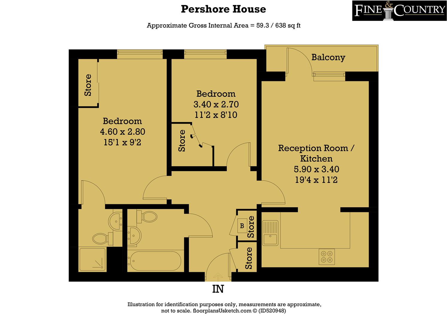 2 Bedrooms Flat for sale in Pershore House, Singapore Road, Ealing W13