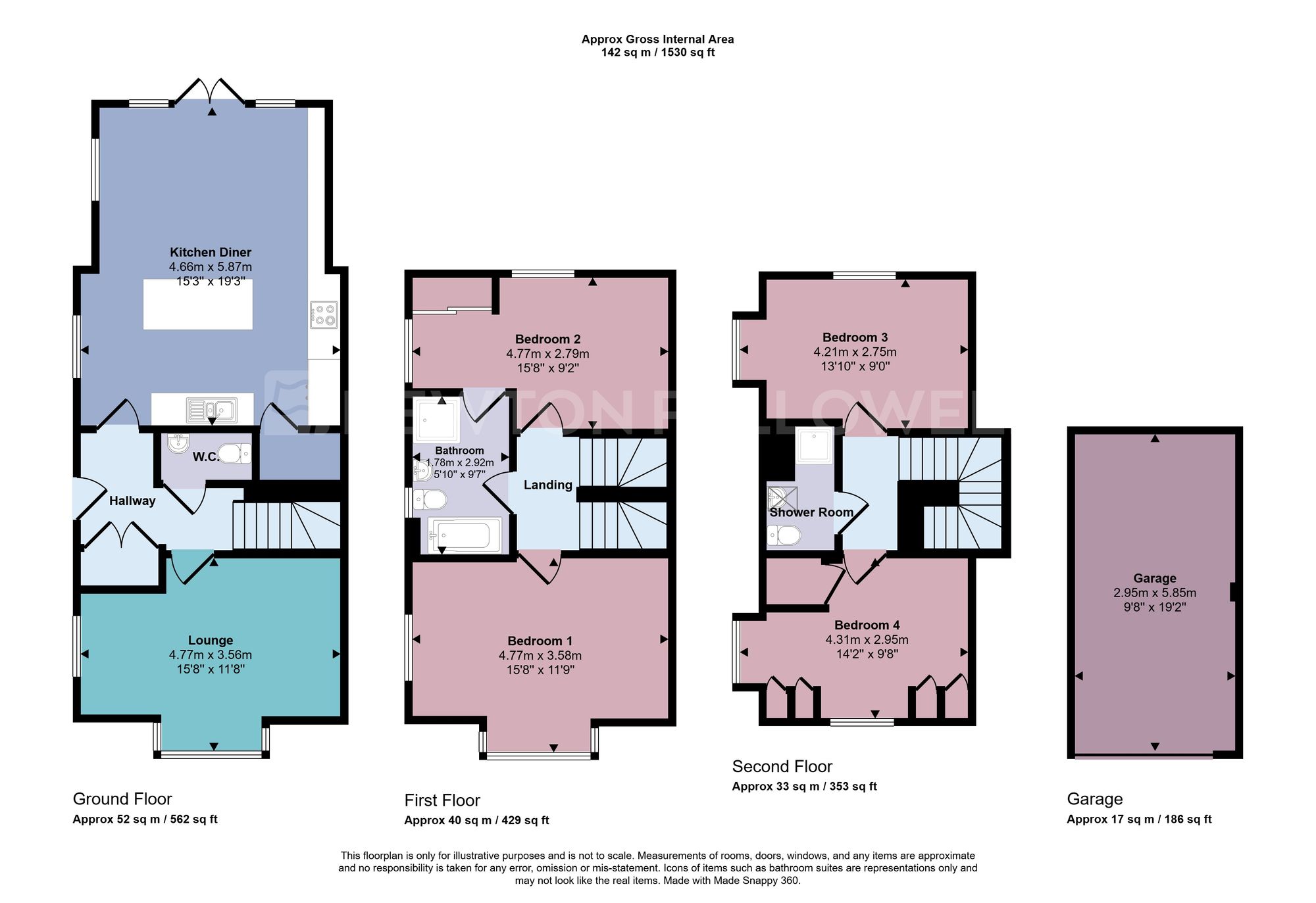 44 Frearson Road, Coalville floorplan