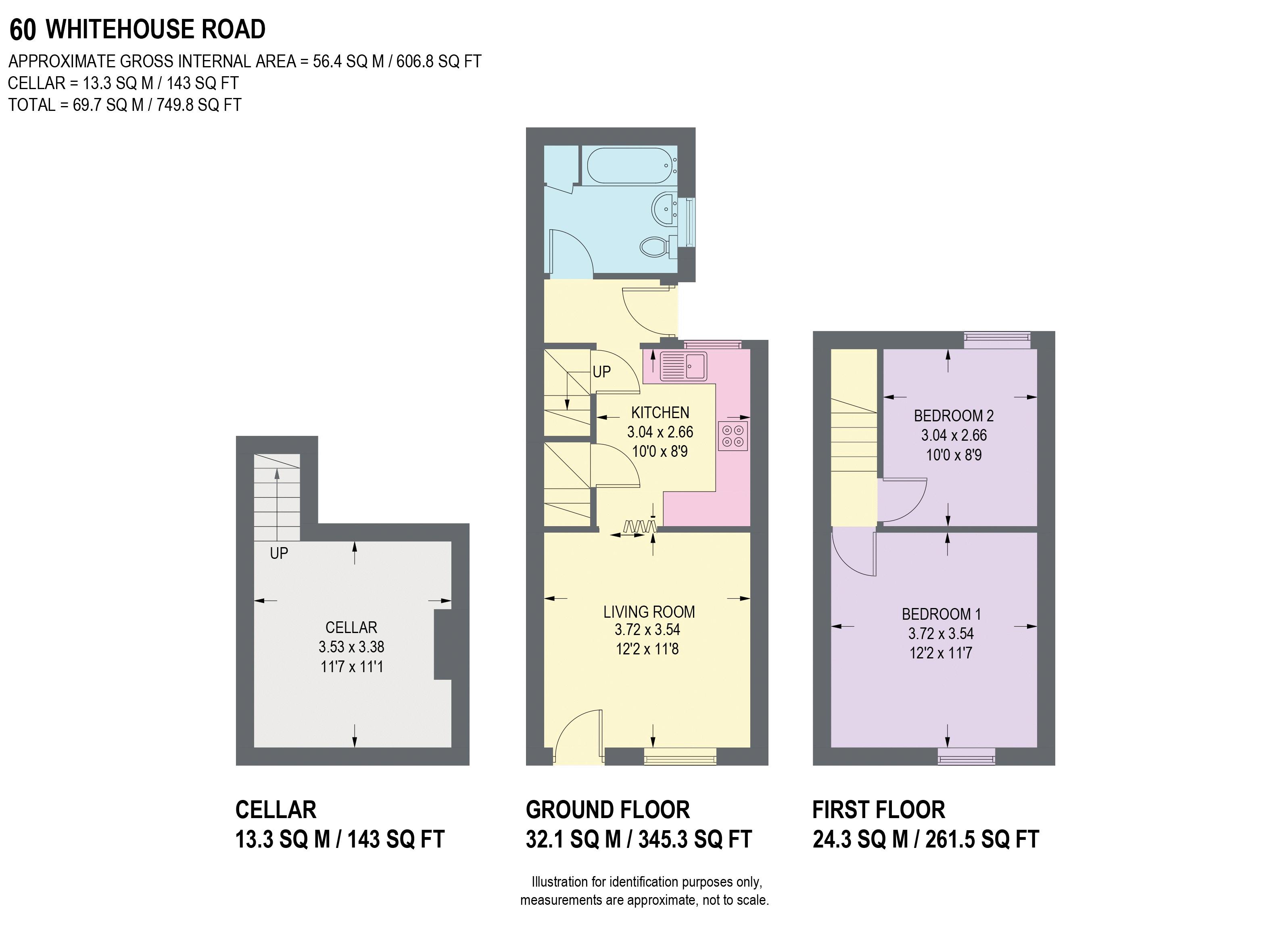 60, Whitehouse Road, Sheffield floorplan