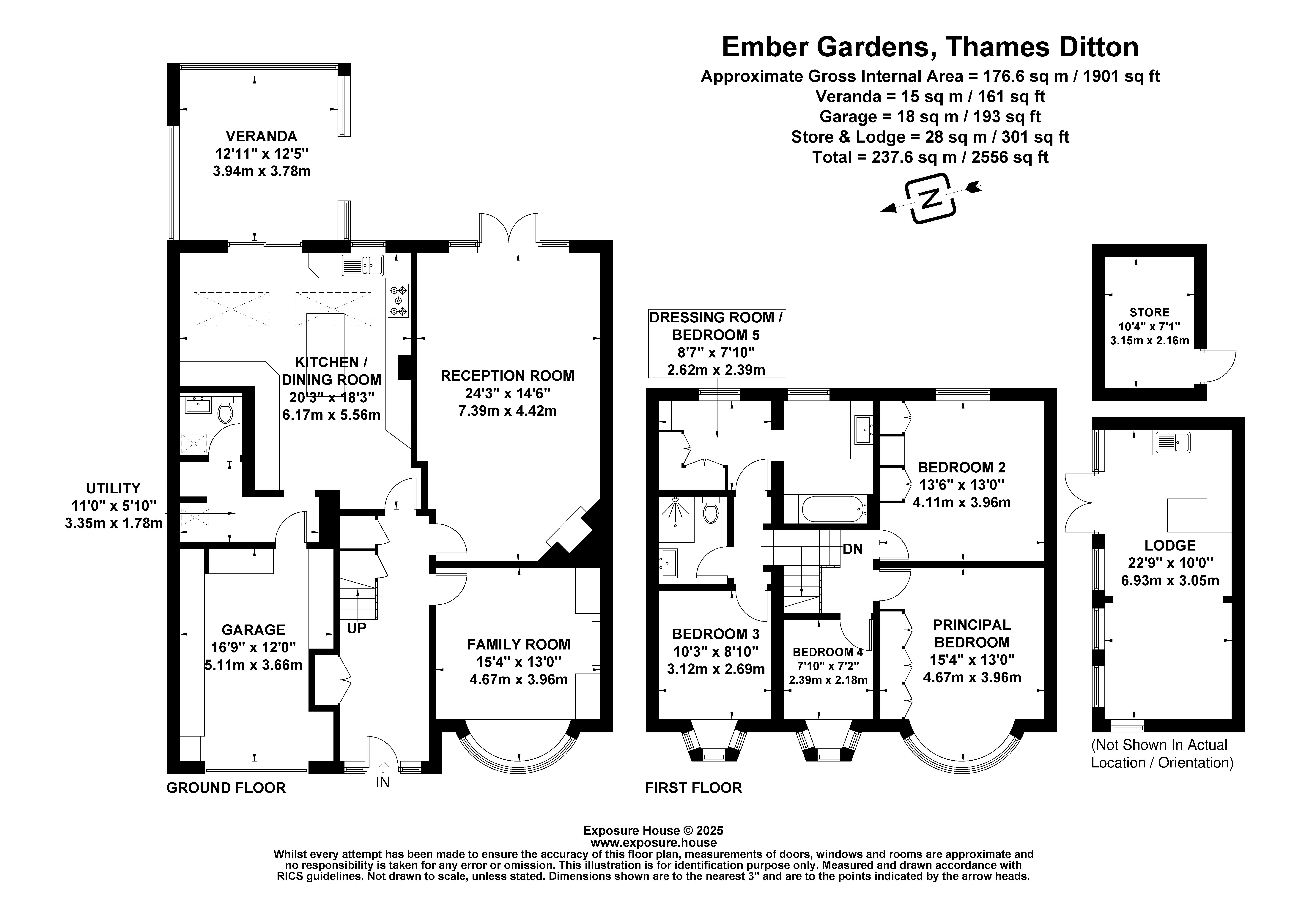Ember Gardens, Thames Ditton, Surrey, KT7 floorplan