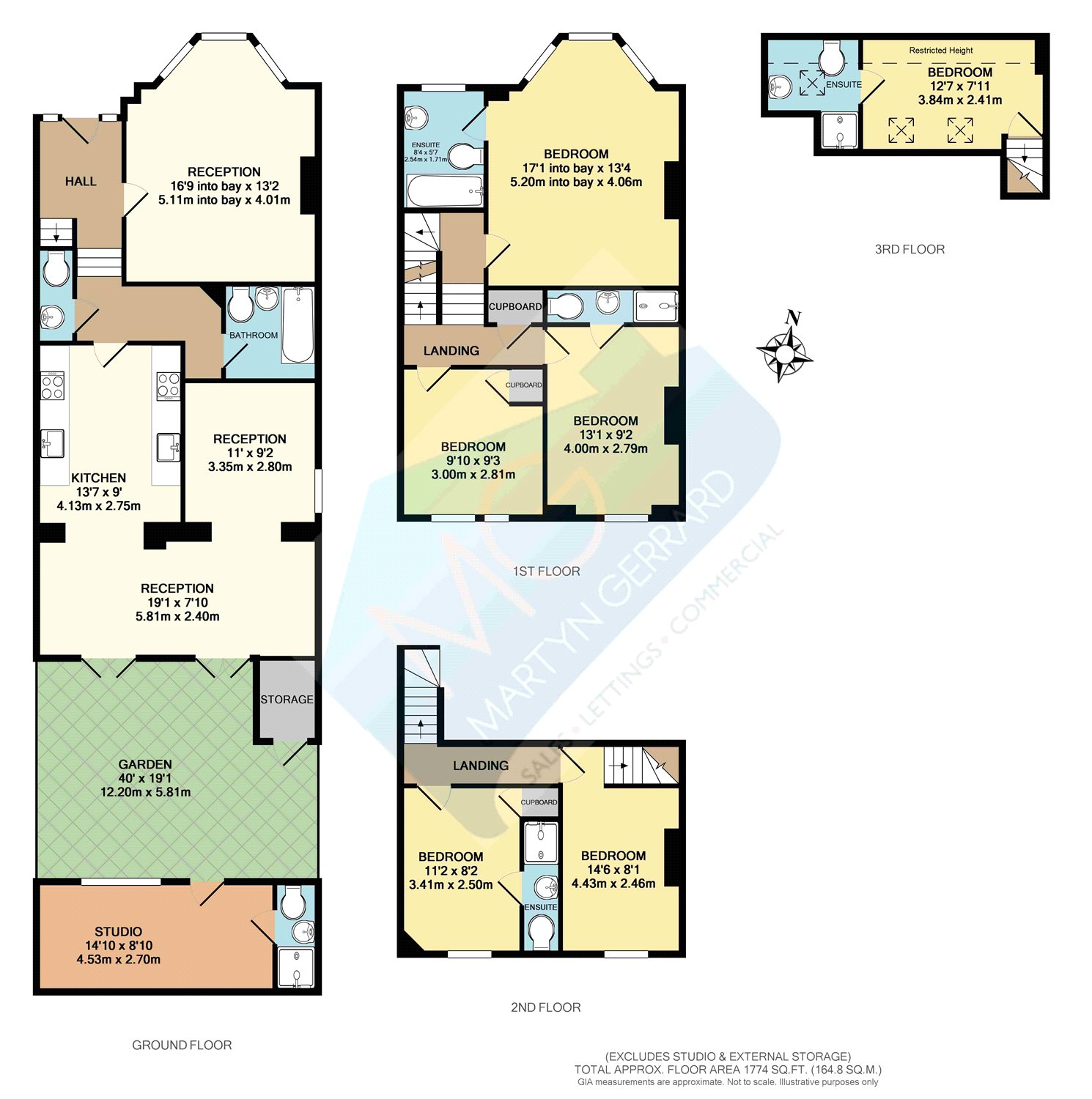 5 Bedrooms Terraced house to rent in Cavendish Road, Harringey, London N4