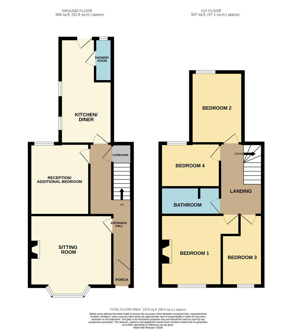 6, Osborne Street, Lowestoft floorplan