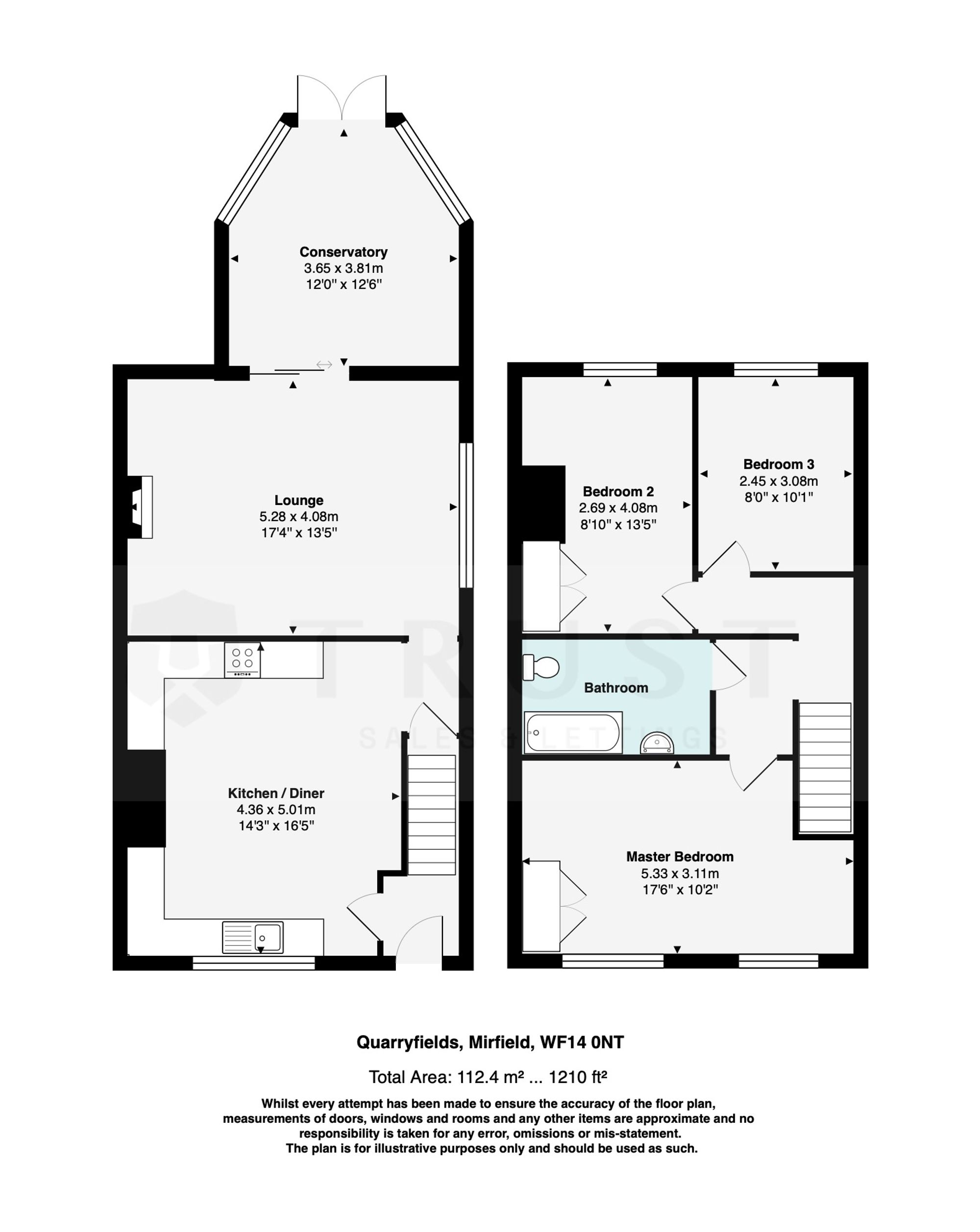 7 Quarryfields, Mirfield floorplan