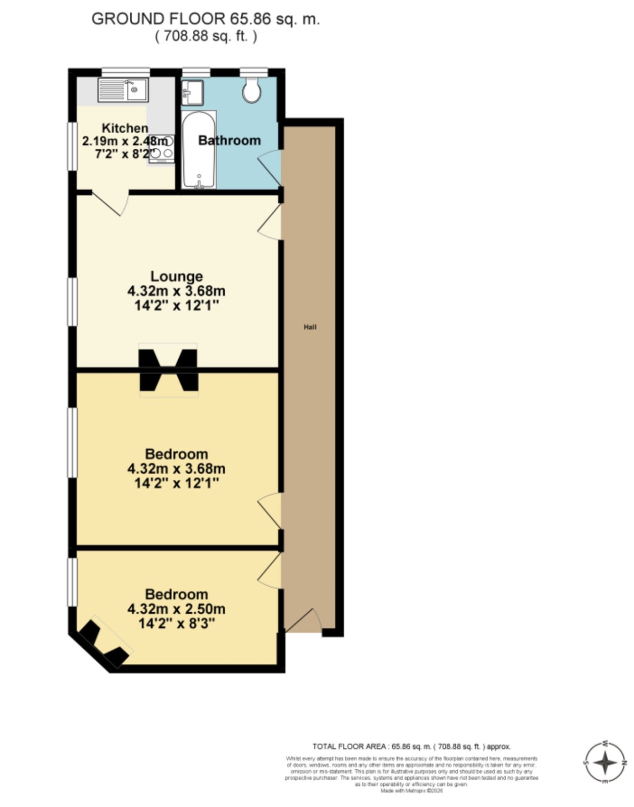 Flat 2, 115, Pleydell Gardens, Kent floorplan
