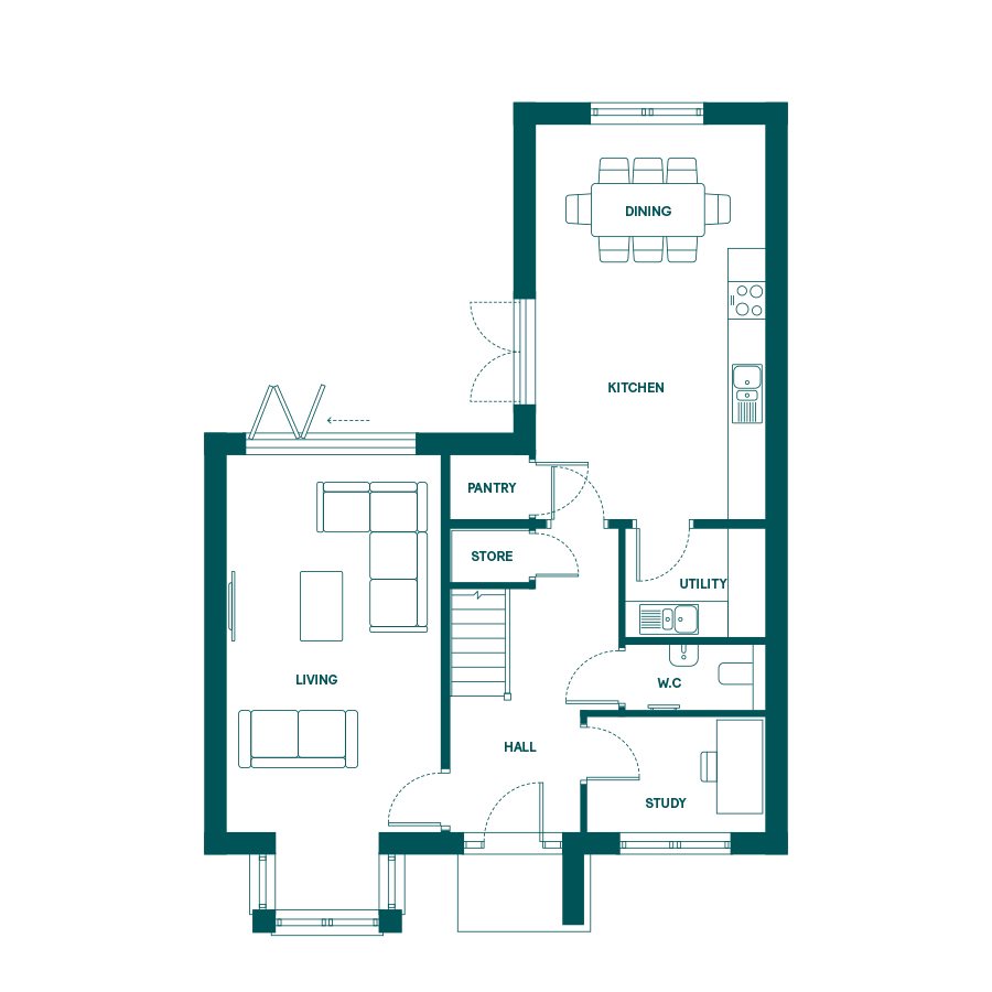 Plot 68, Farnham, Cathedral Meadows, Station Road, Durham floorplan