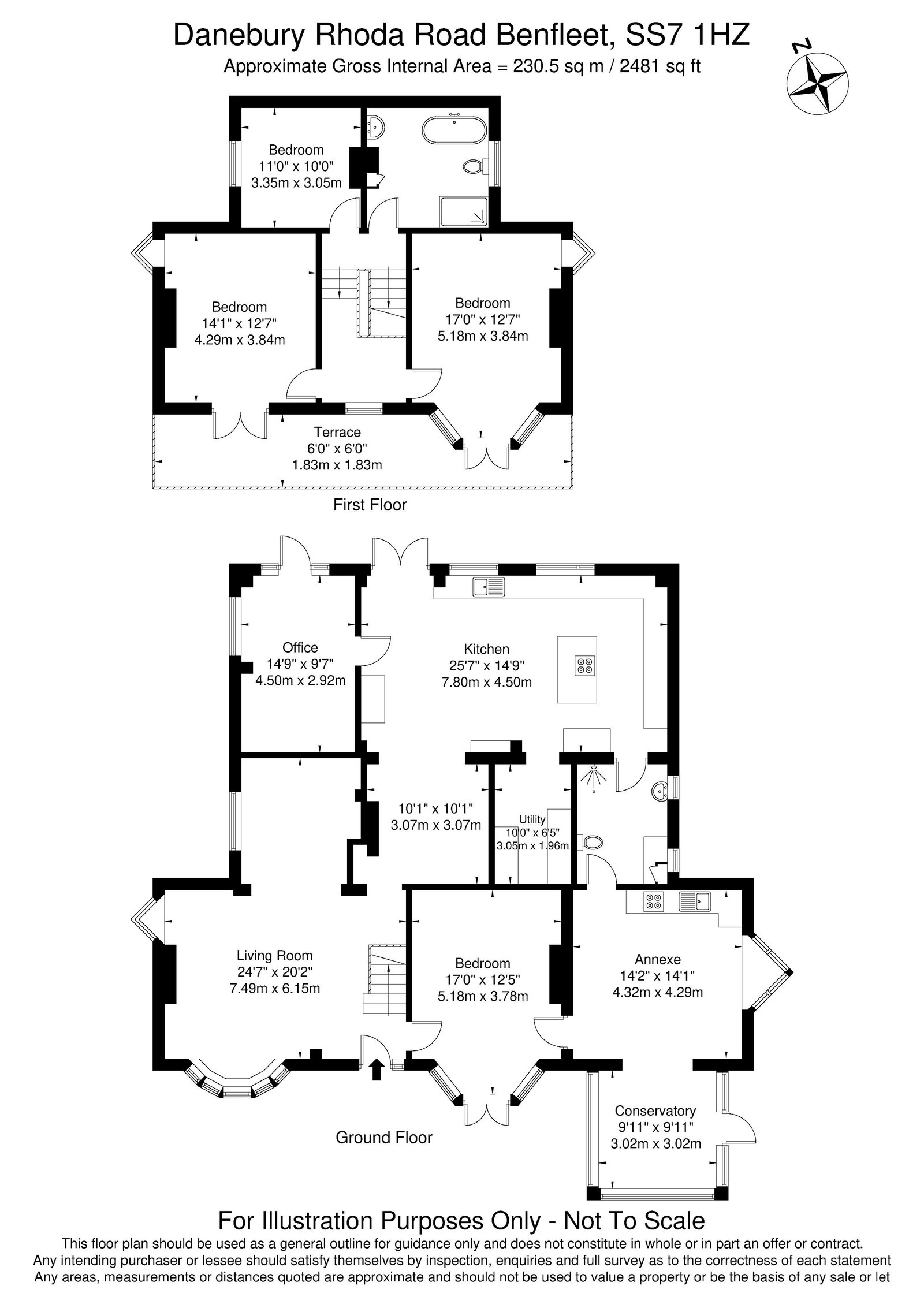 Danebury, Rhoda Road, Benfleet floorplan
