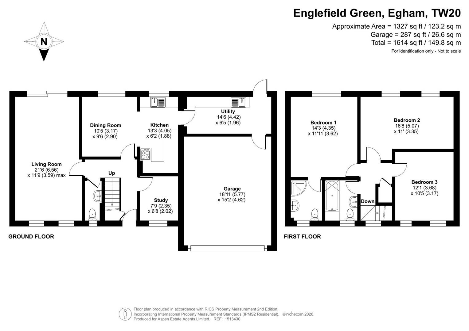1, St Judes Close, Englefield Green floorplan