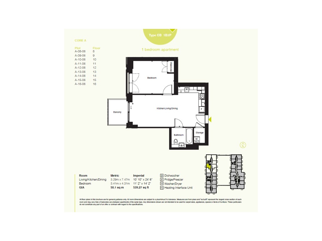 Plot A-08-06, Wembley Way, 17, Rutherford Way, Wembley floorplan