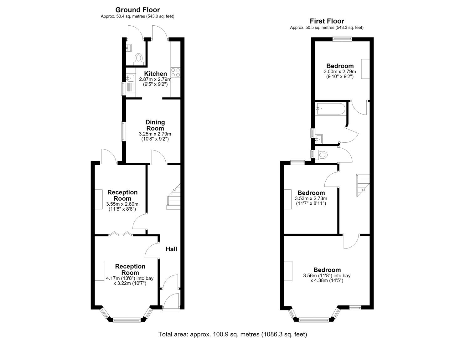 Woodville, Dagnall Park, London floorplan