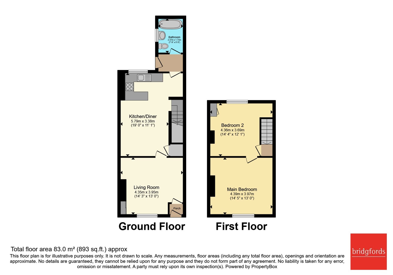 16, Bain Street, Manchester floorplan