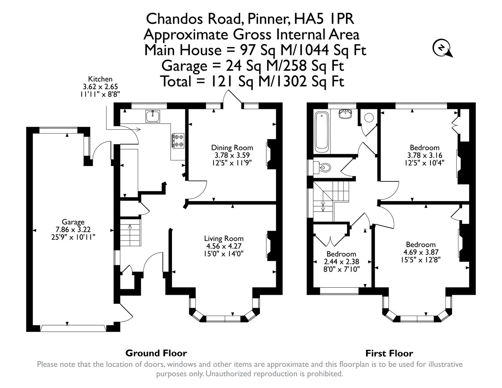 Chandos Road, Pinner floorplan