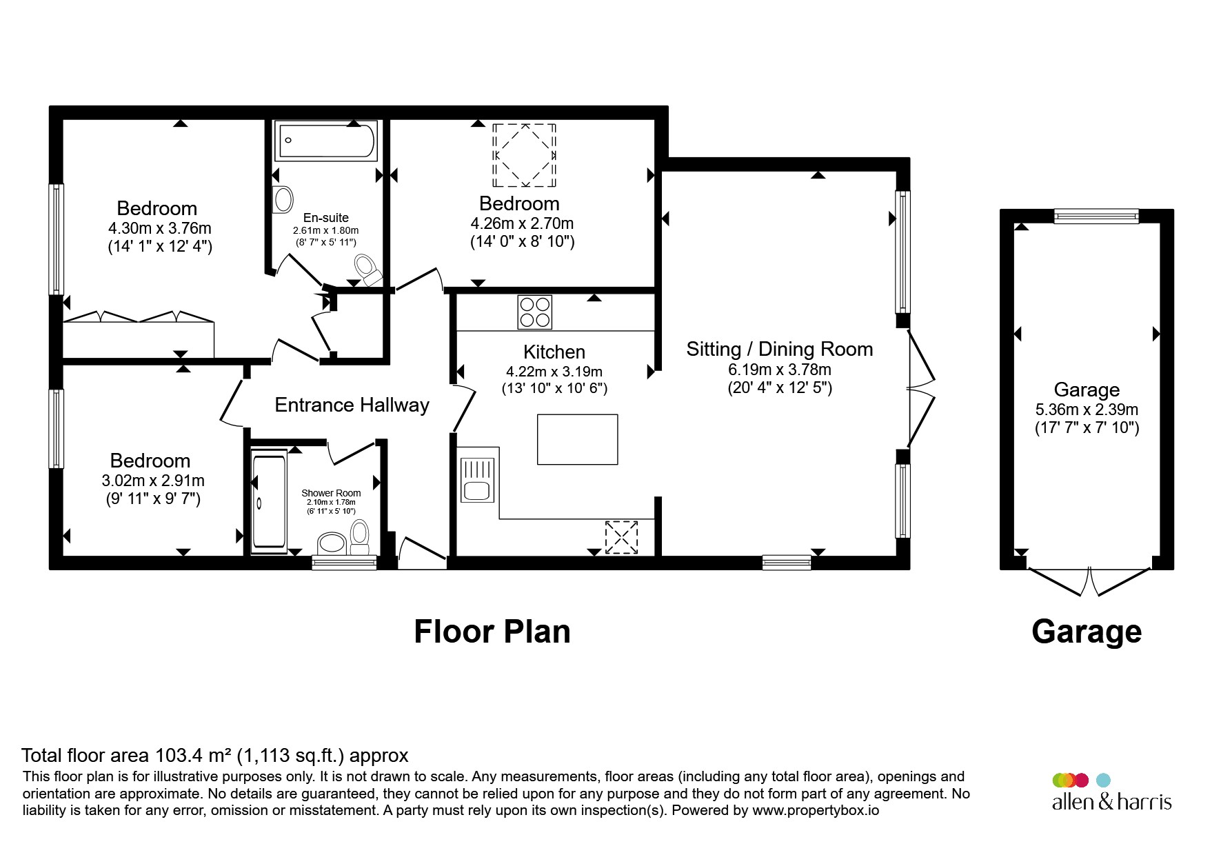 117, Lothian Crescent, Stirling floorplan