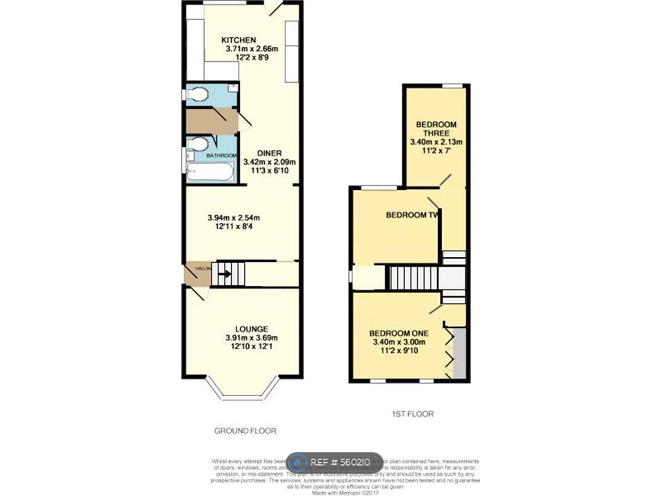 3 Bedrooms Semi-detached house to rent in Cotleigh Road, Romford RM7