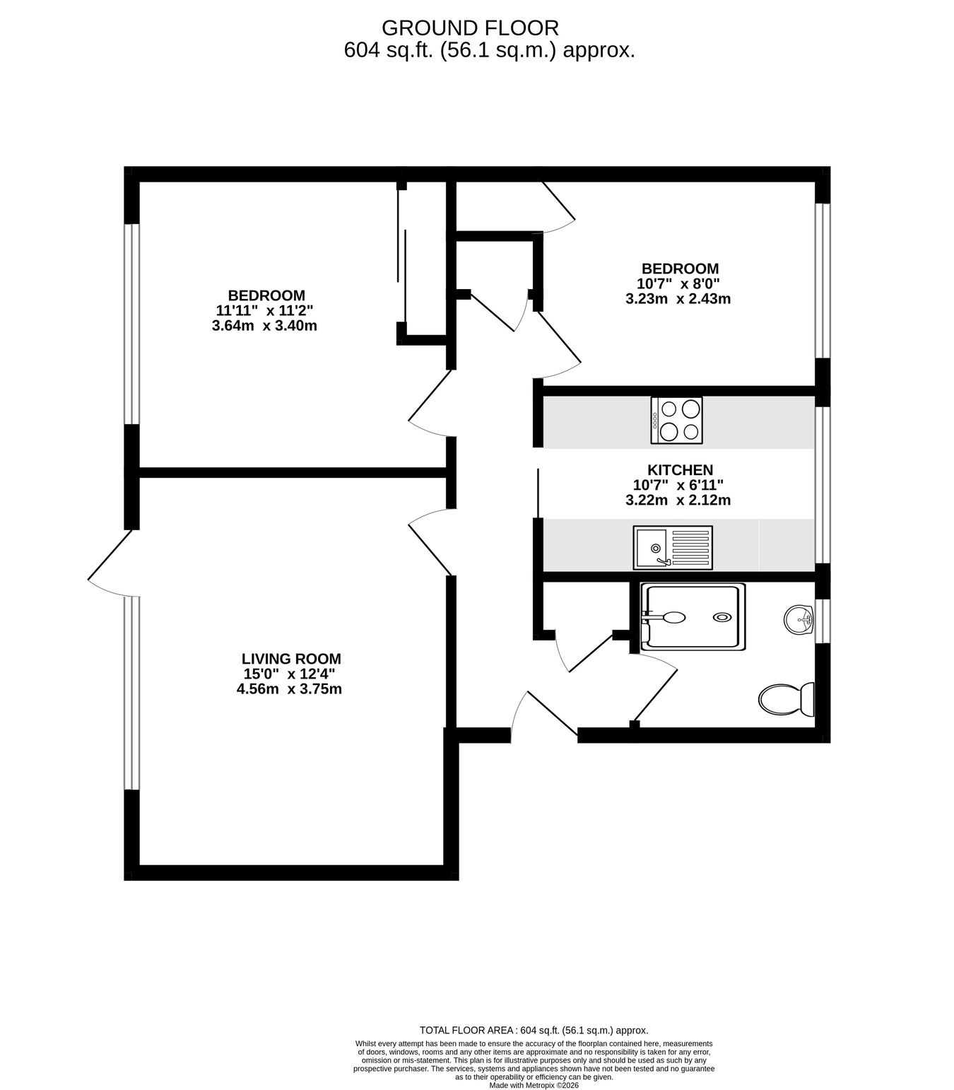 7 Sumner Court, Sumner Road, Surrey floorplan