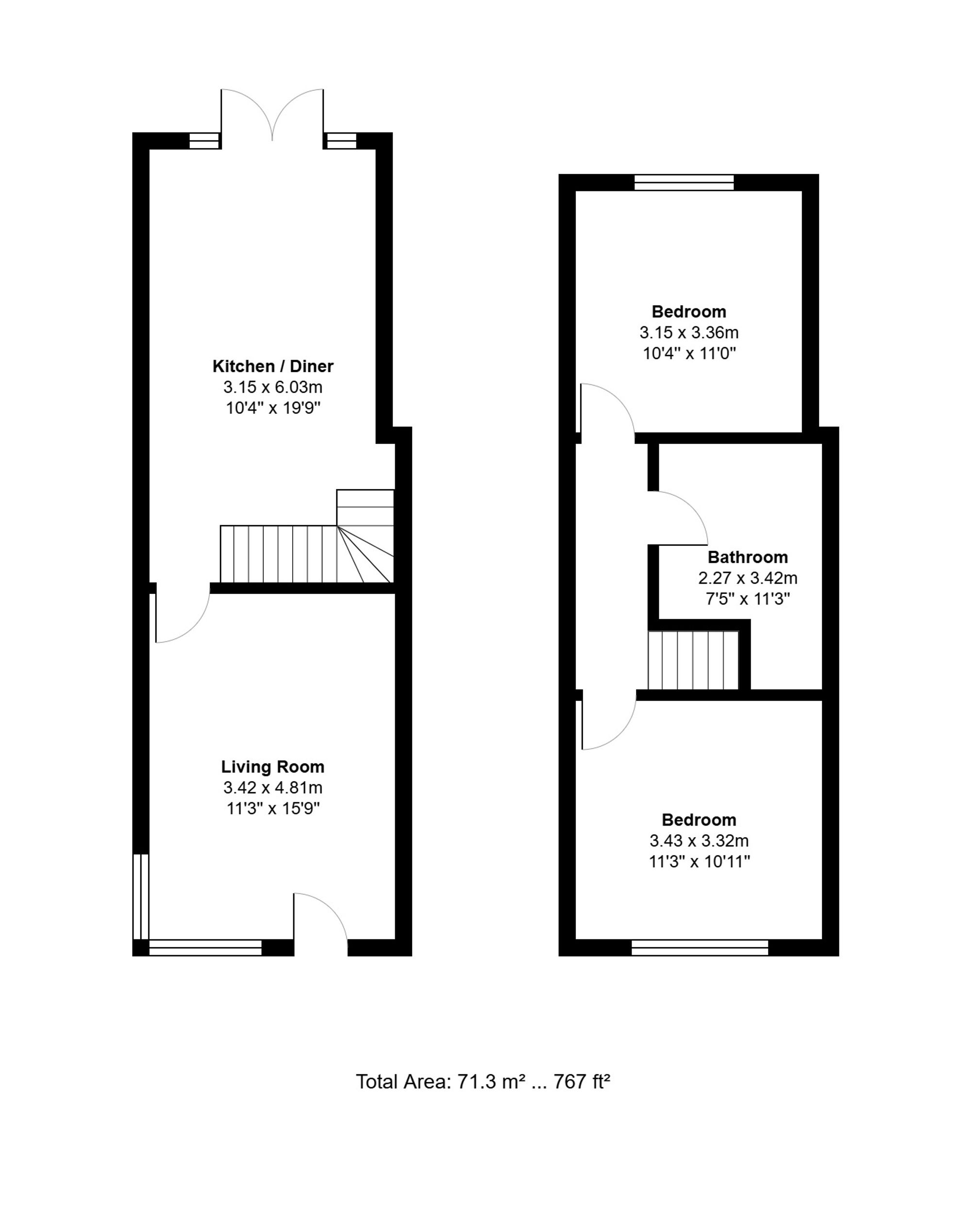 2 Canal Bank New Lane, Ormskirk floorplan