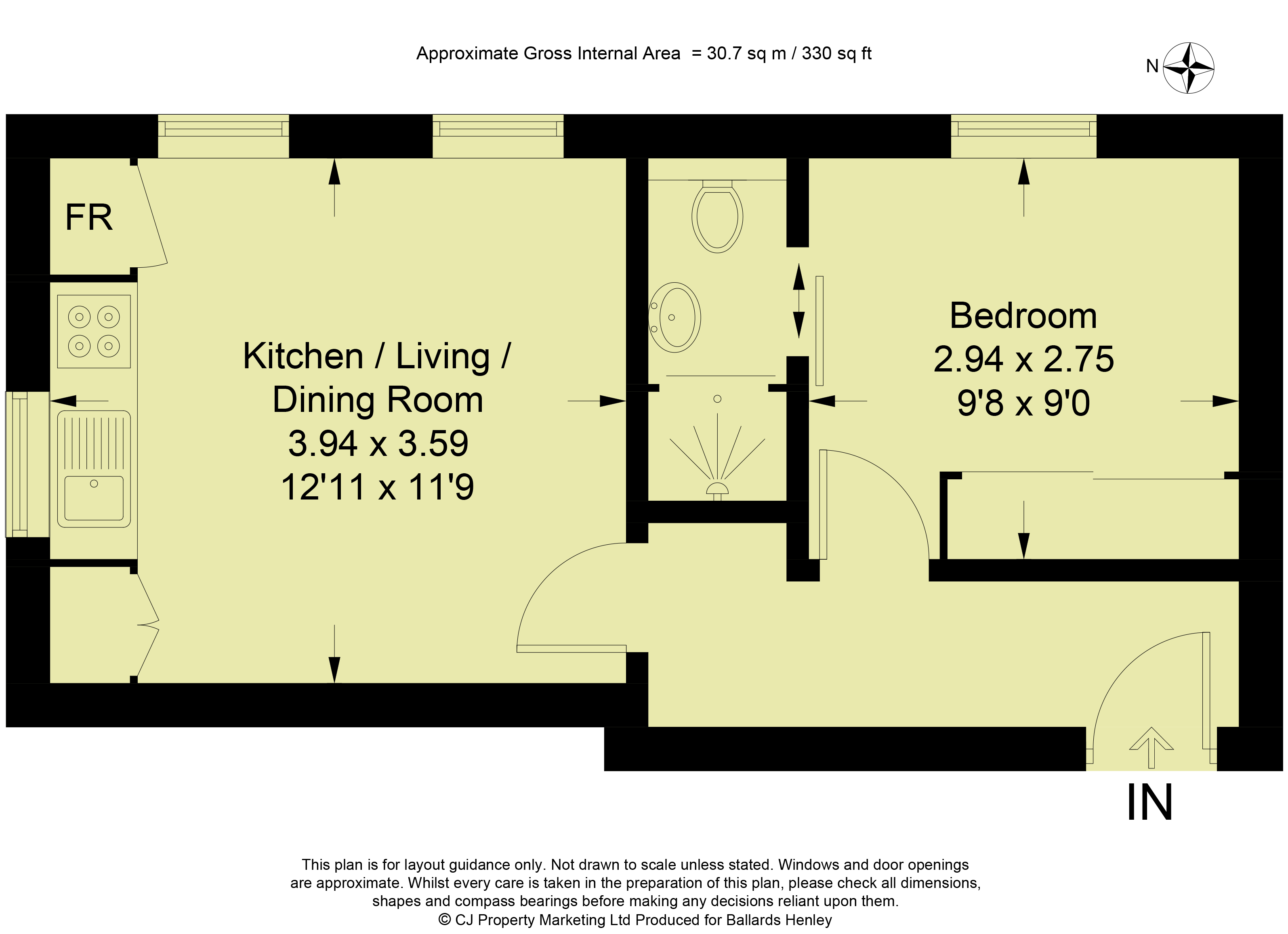 Flat 10, St. Marks House,, Station Road, Buckinghamshire floorplan