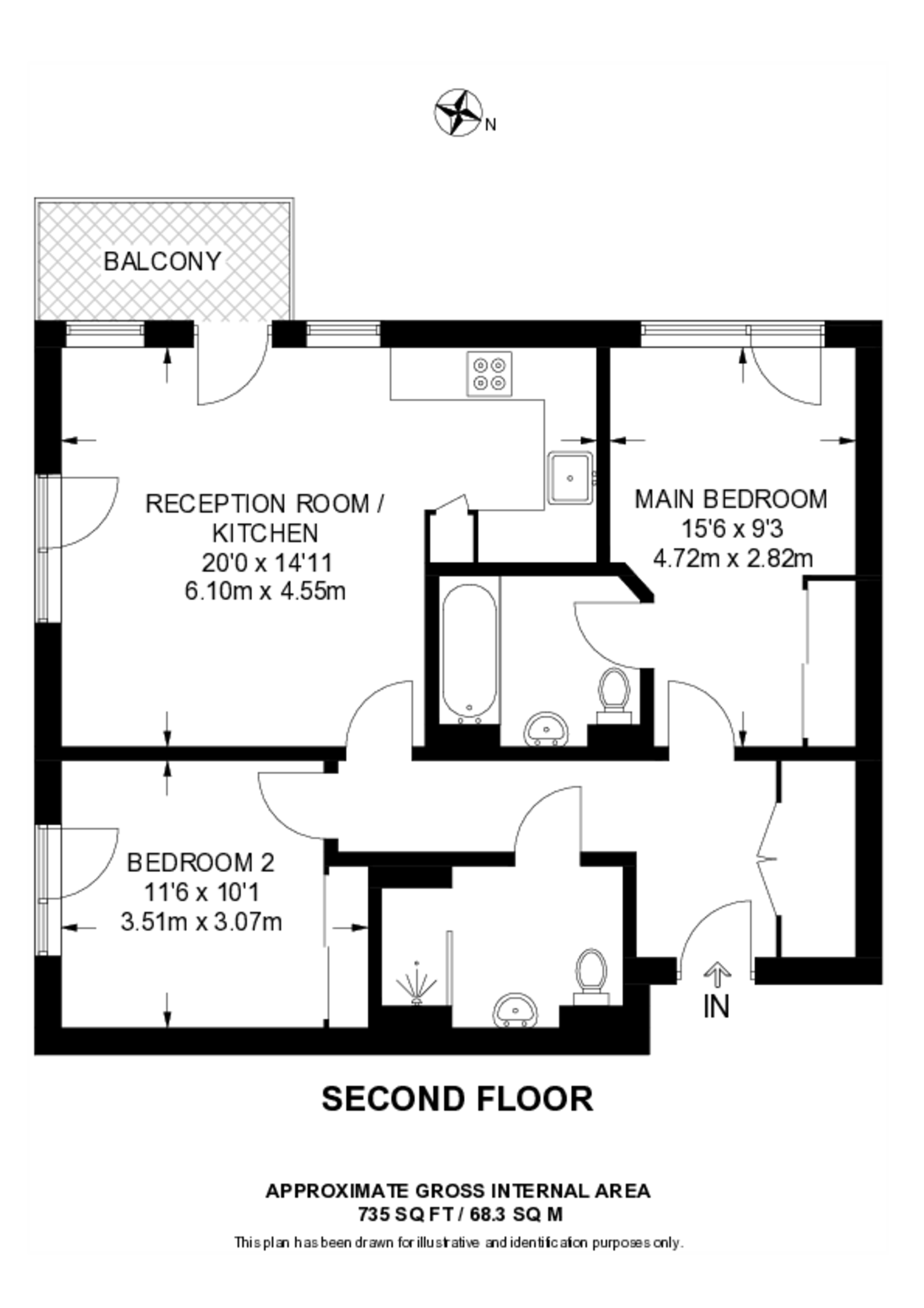 Whiting Way, Rotherhithe floorplan