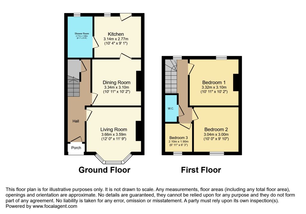 22, Union Road East, Abergavenny floorplan