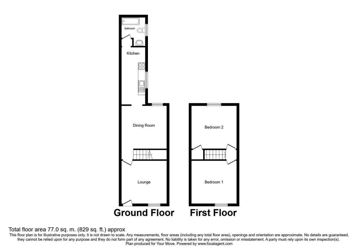 2 Bedrooms Terraced house for sale in Awsworth Road, Ilkeston DE7