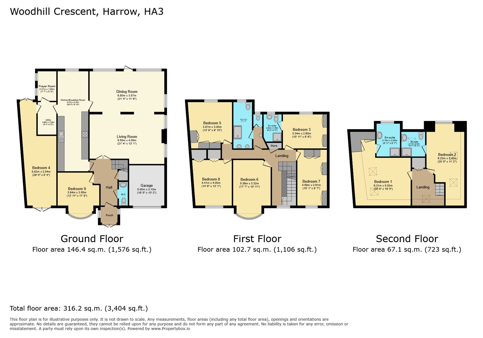 70, Woodhill Crescent, Harrow floorplan
