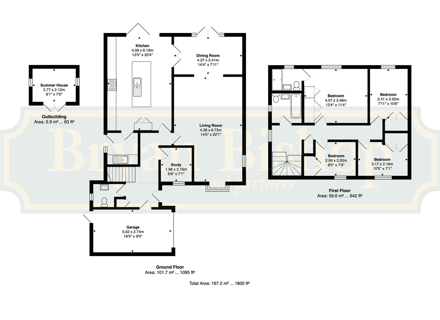 3, Greenways, Digswell floorplan