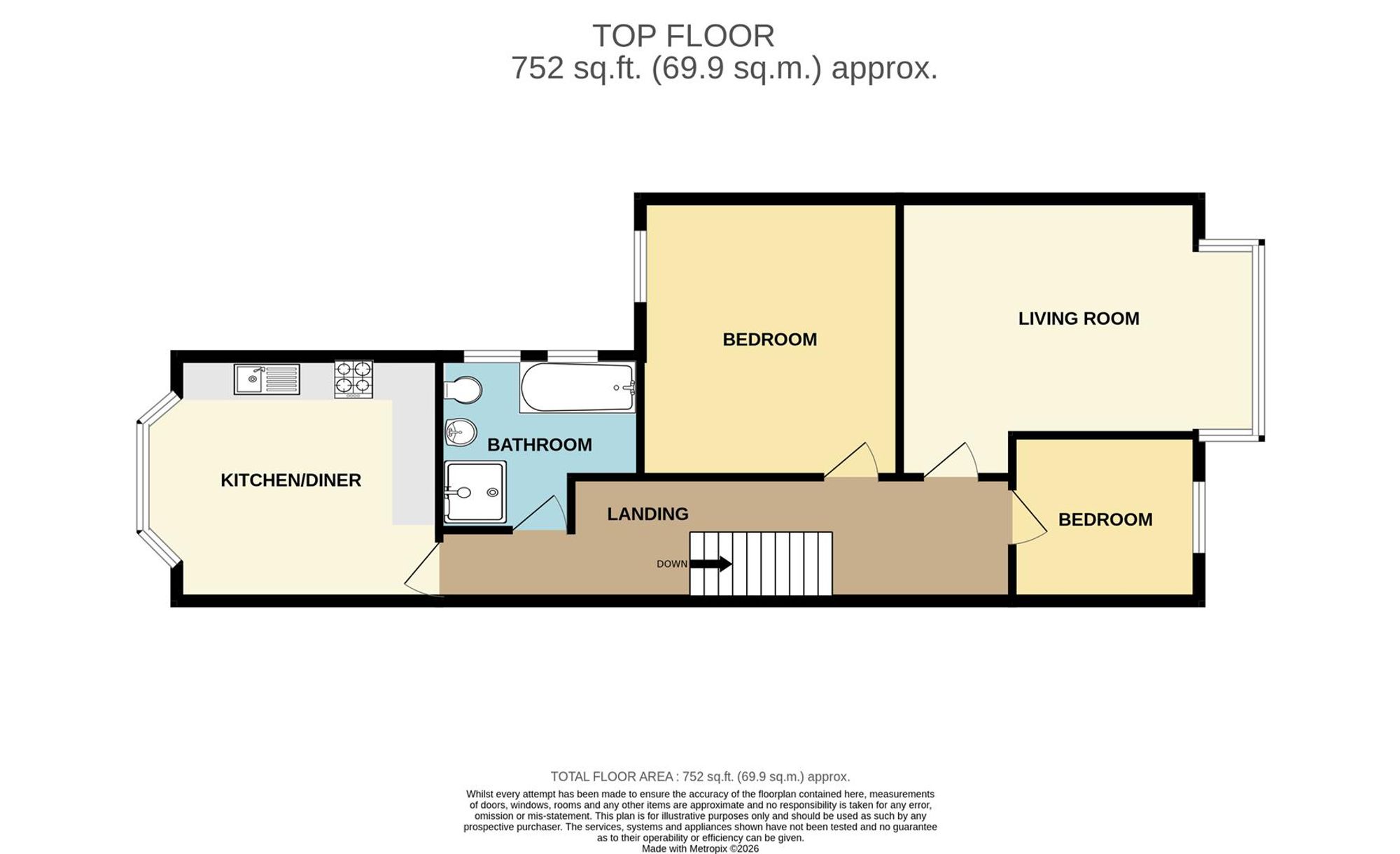 4, Marcus Hill, Newquay, TR7 floorplan