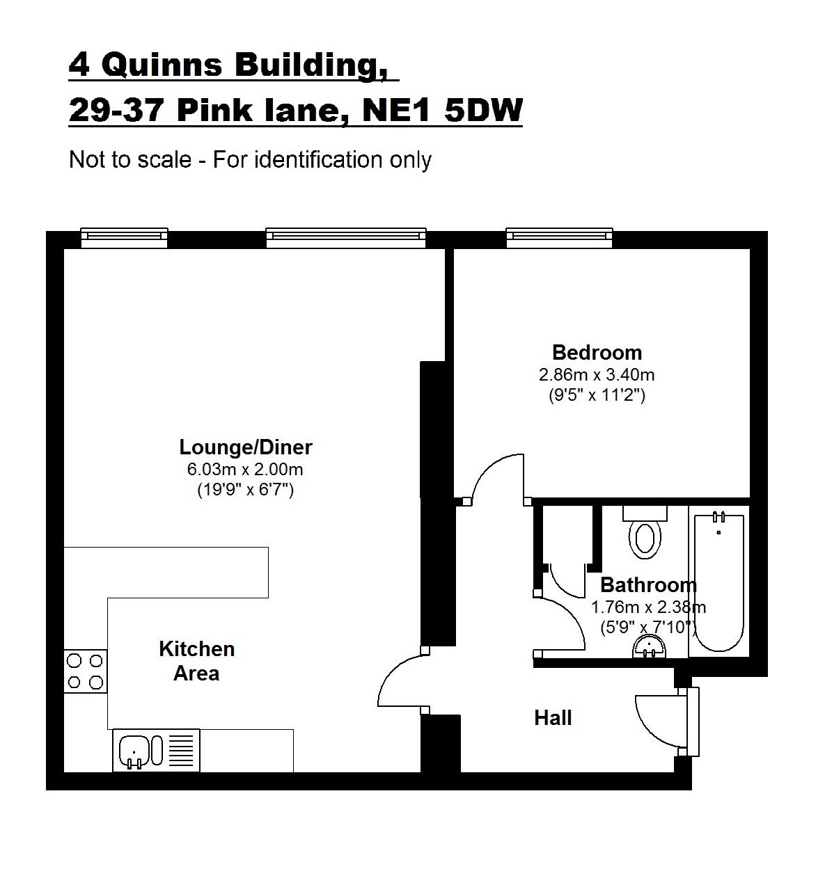 Quinns Building, Newcastle Upon Tyne floorplan
