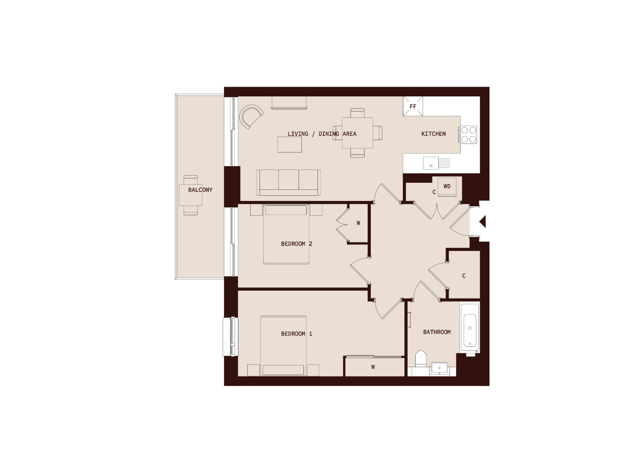 21 Beaufort Square, Colindale floorplan