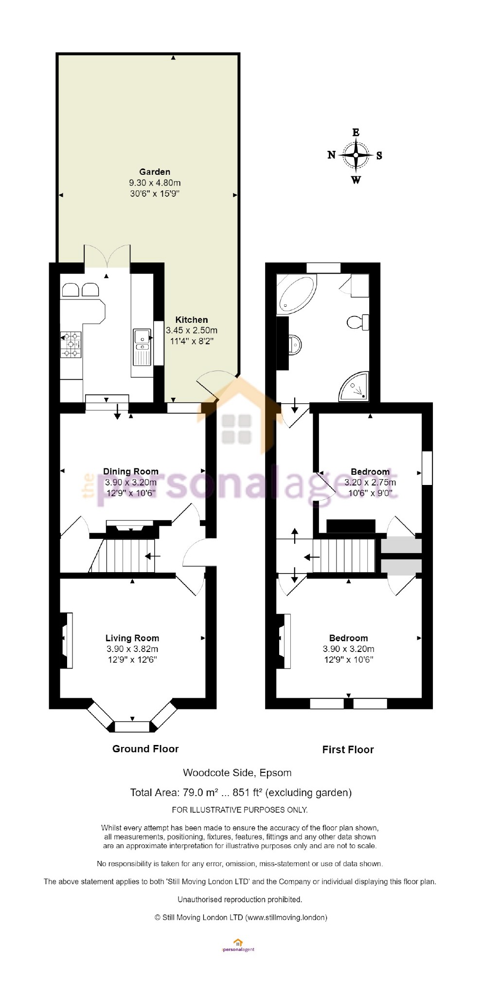 2 Bedrooms End terrace house for sale in Woodcote Side, Epsom, Surrey KT18