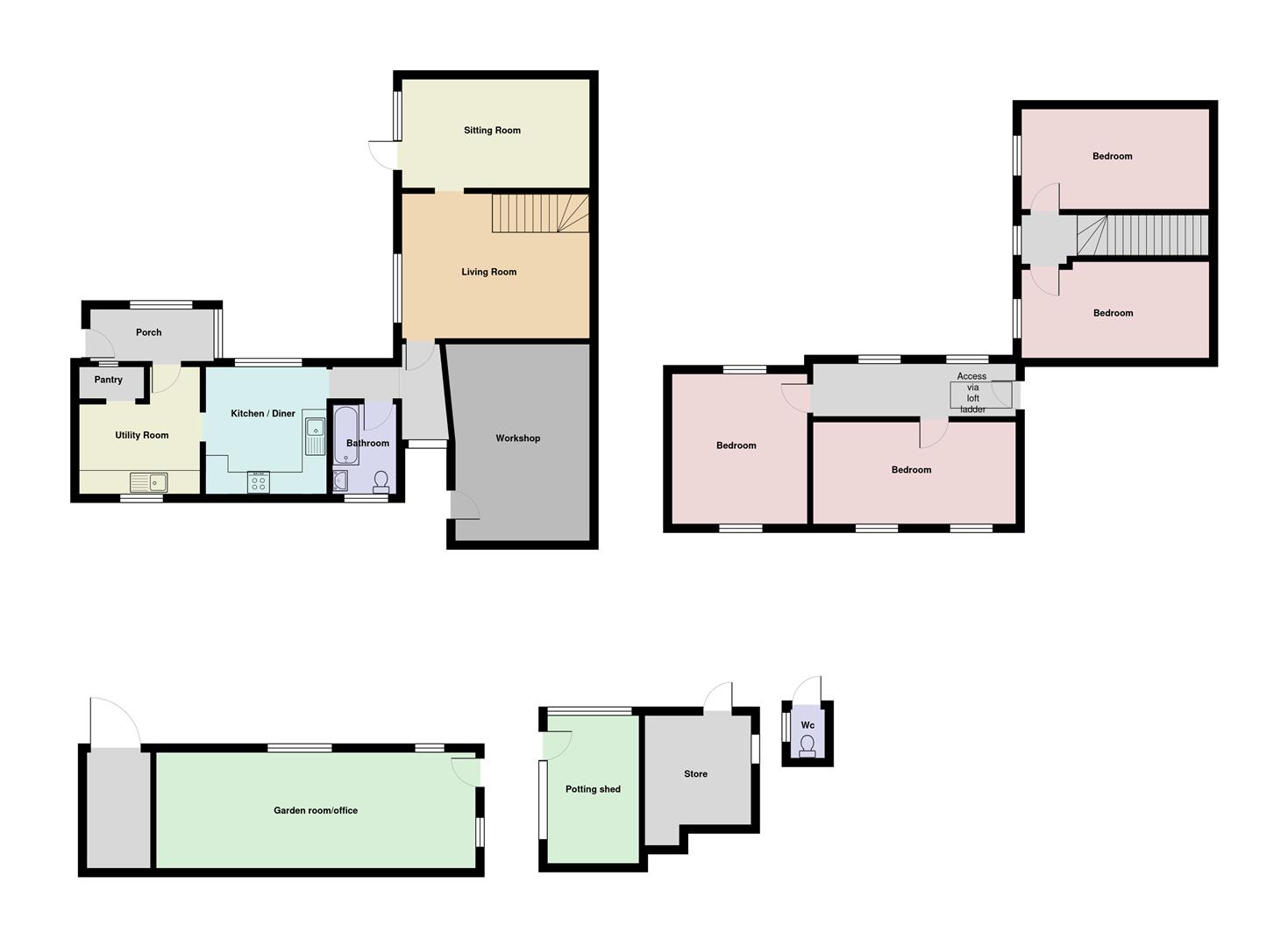 1 Spring Gardens, Pwlltrap,, St. Clears floorplan