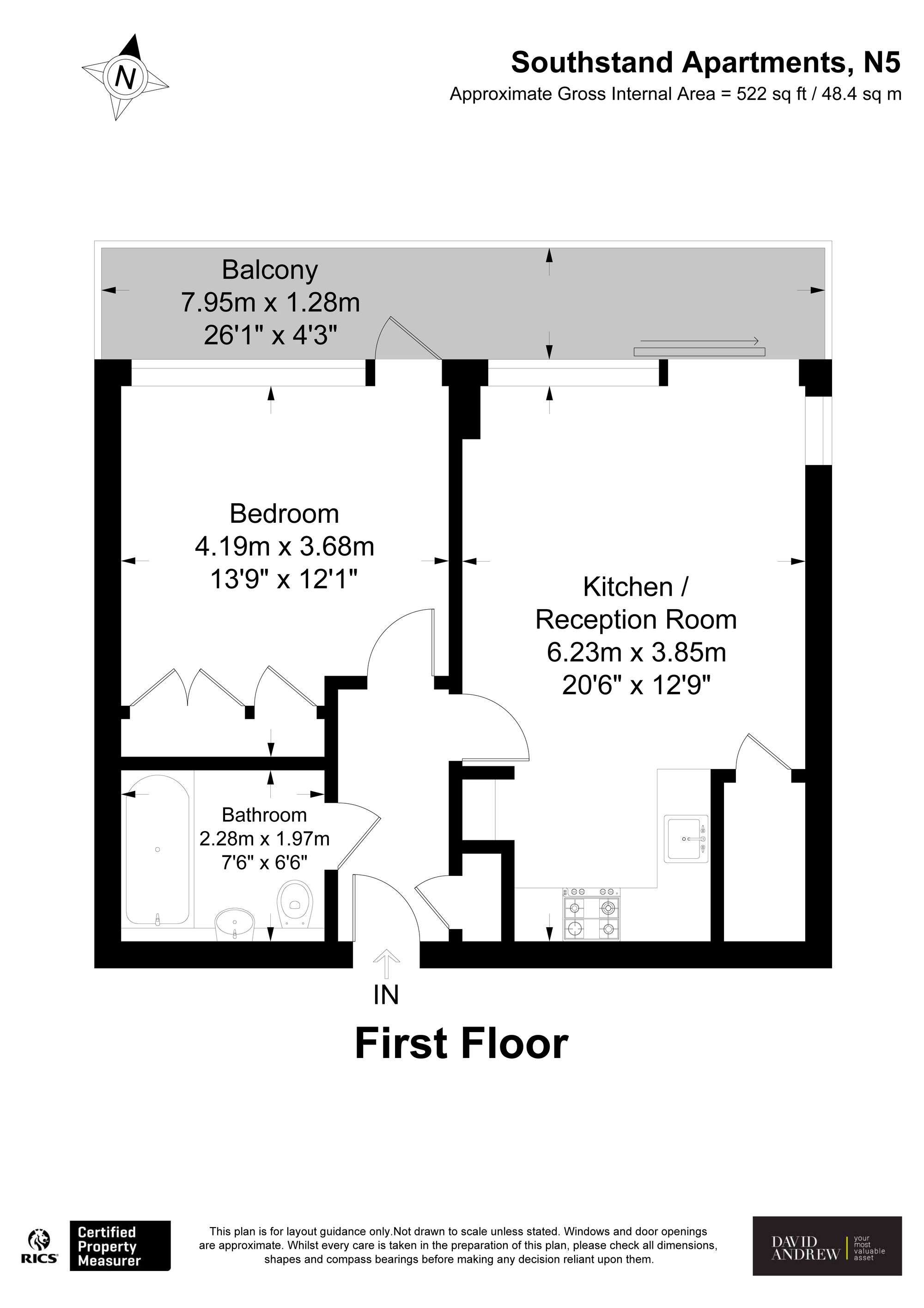 54 Southstand Apts Highbury Stadium Square, London, London floorplan