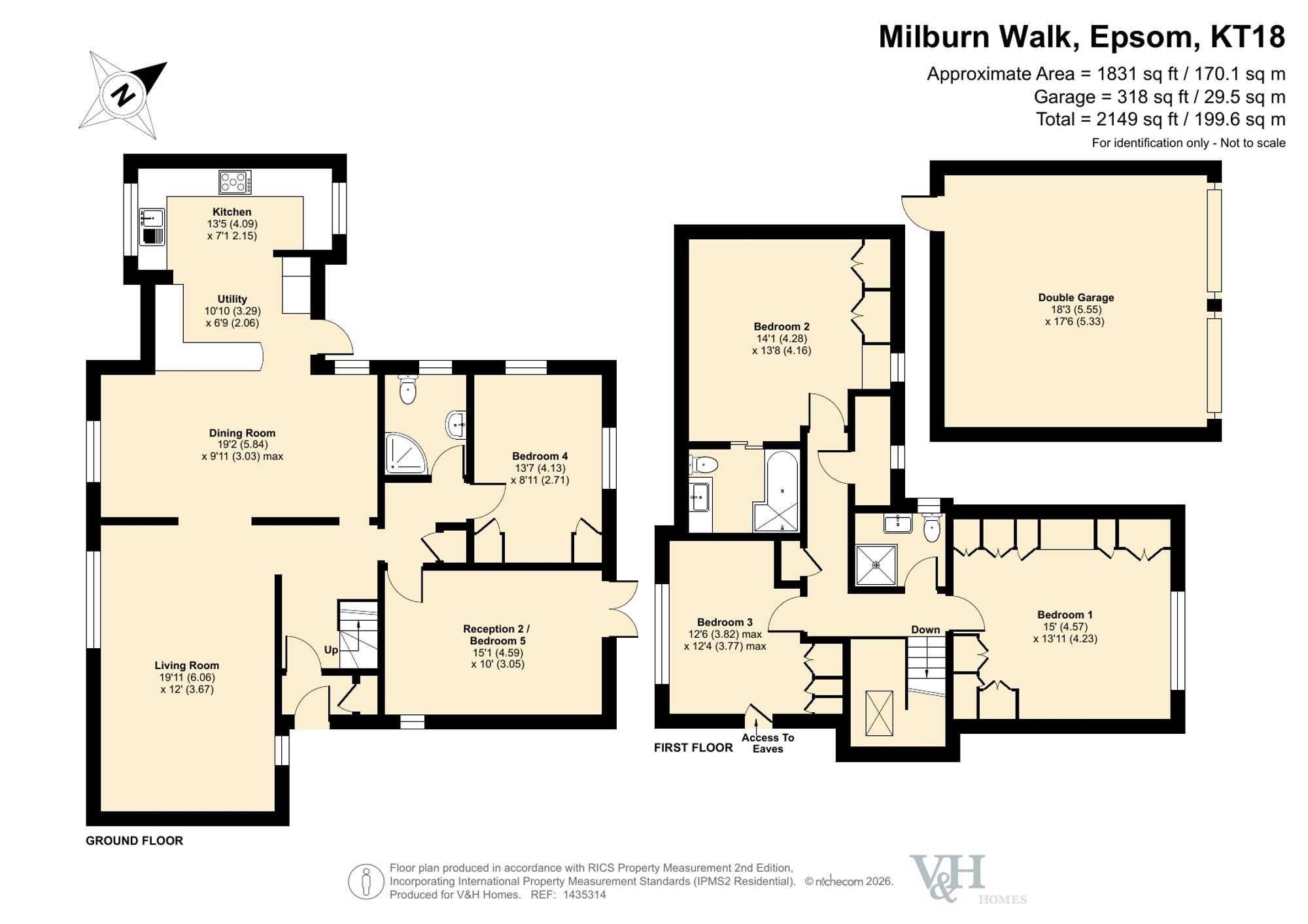 12 Milburn Walk, Epsom floorplan