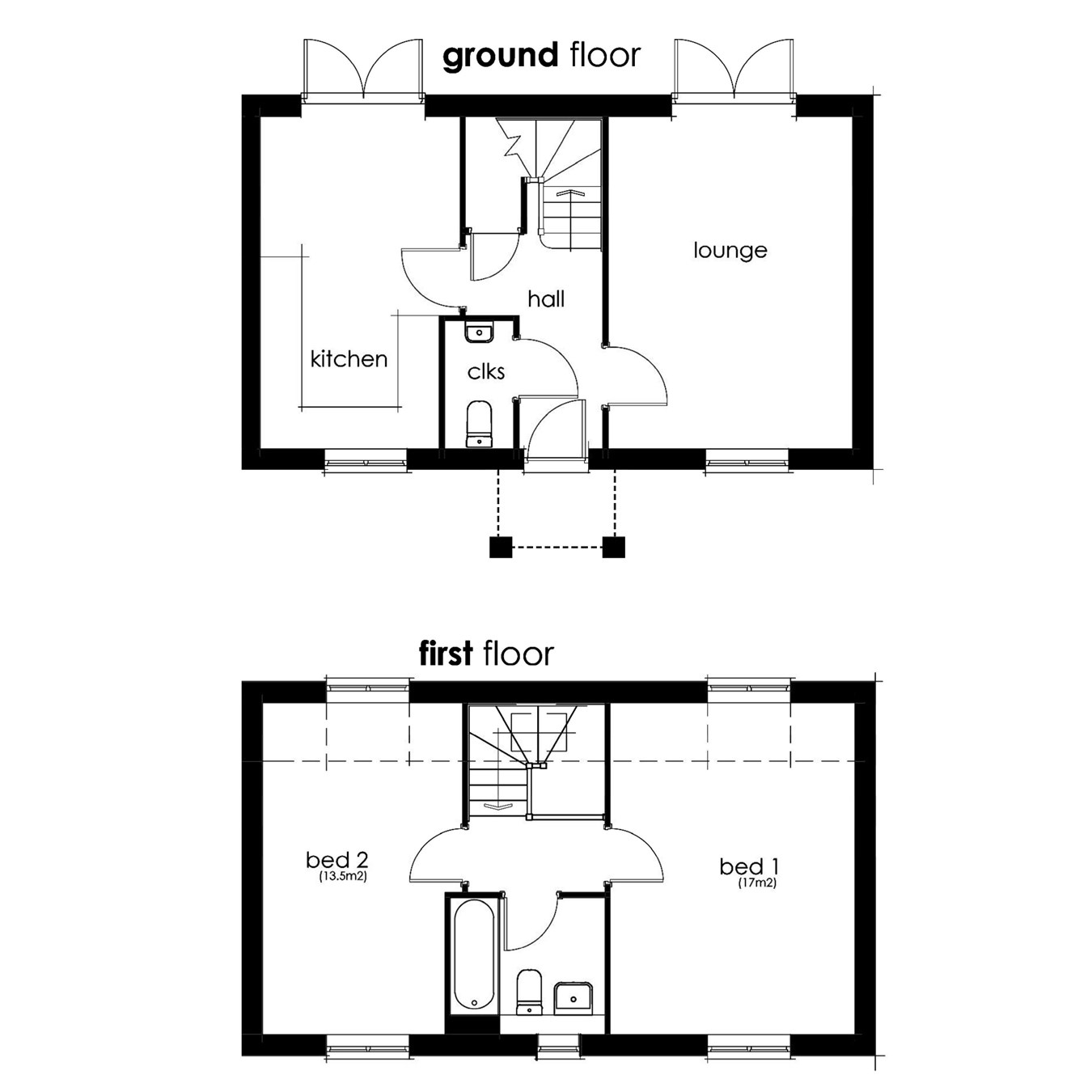 2 Bedrooms Semi-detached house for sale in Horwood Lane, Wickwar GL12