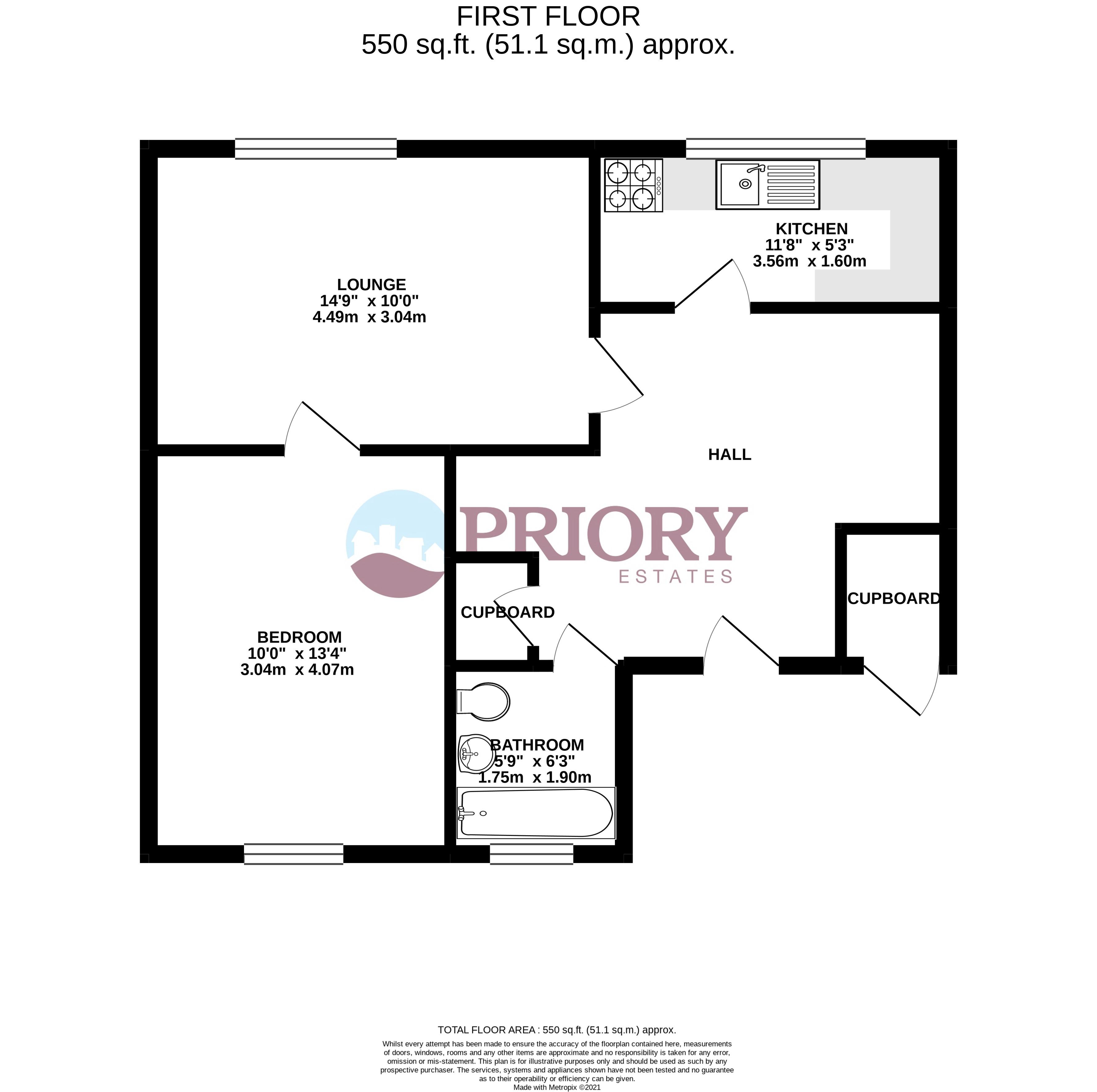 Flat 8, Thornfield Court, Fingringhoe Road, Colchester floorplan