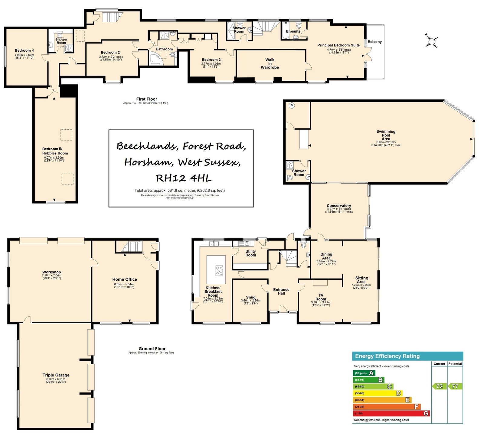 Beechlands, Forest Road, Horsham floorplan