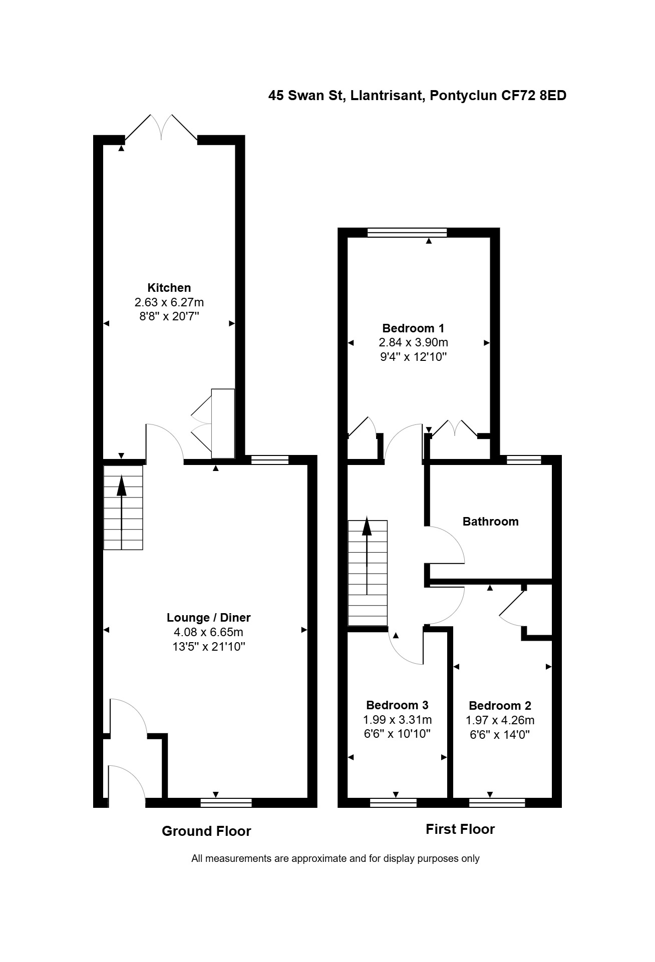 45, Swan Street, Llantrisant floorplan