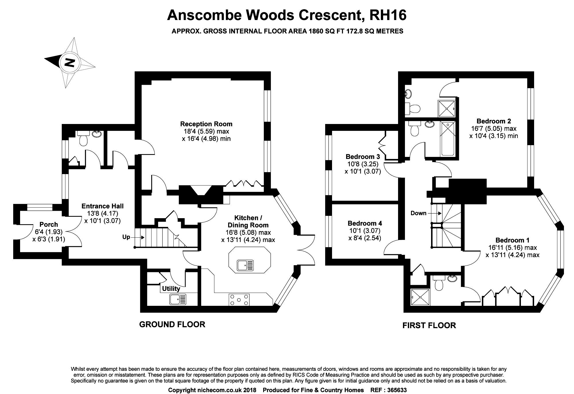 4 Bedrooms Detached house for sale in Anscombe Woods Crescent, Haywards Heath RH16