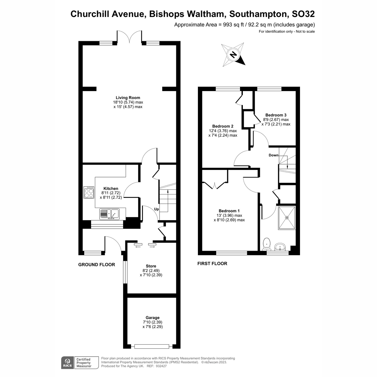 Churchill Avenue, Waltham SO32, 3 bedroom terraced house for
