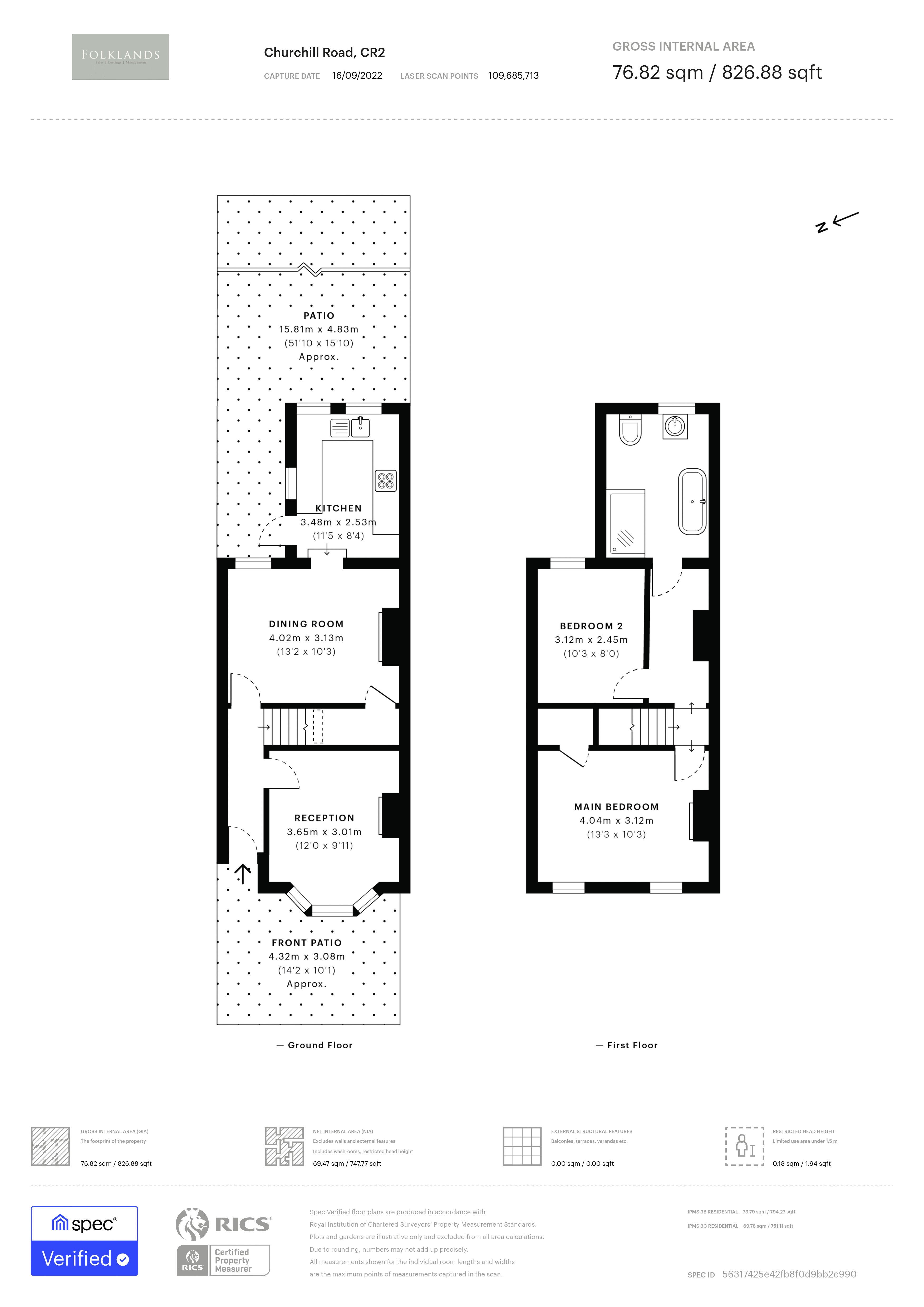 Churchill Road, South Croydon CR2, 2 bedroom end terrace house for sale