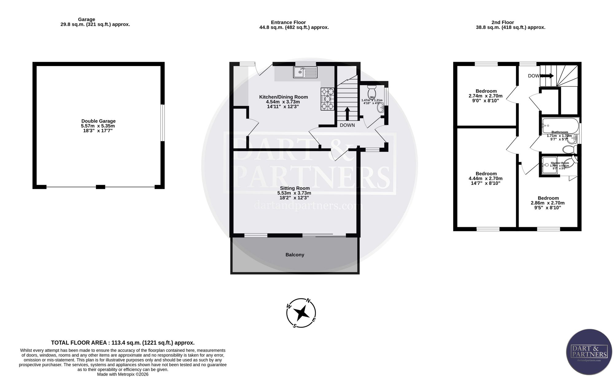 Upper Longlands, Dawlish floorplan