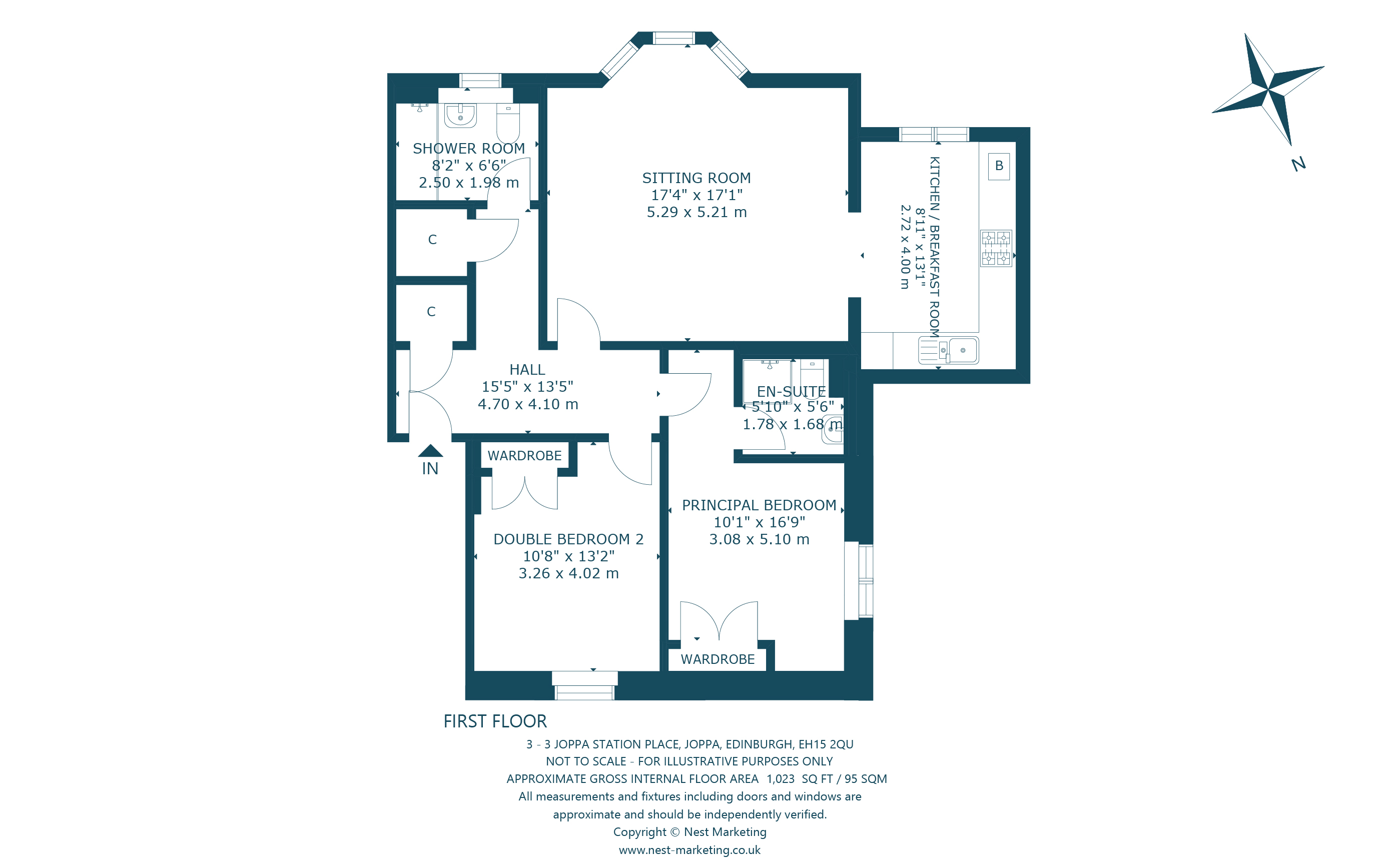 3/3, Joppa Station Place, Edinburgh floorplan